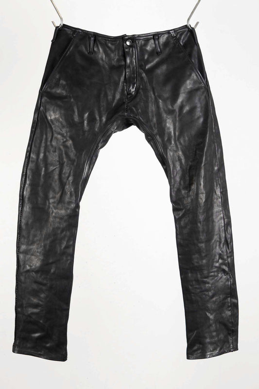 CALF LEATHER PANTS PMTP-1 HALF LINED