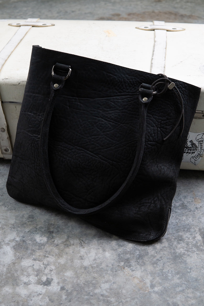HORSE BUTT RG LEATHER BAG TOTO WB-2 UNLINED WITH MEDIUM PURSE AND GLASSES CASE