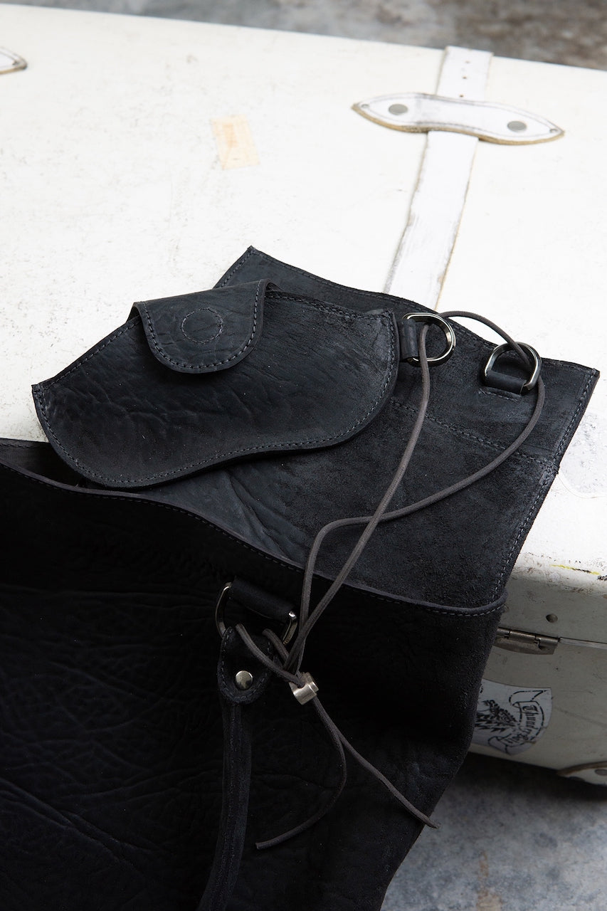 HORSE BUTT RG LEATHER BAG TOTO WB-2 UNLINED WITH MEDIUM PURSE AND GLASSES CASE