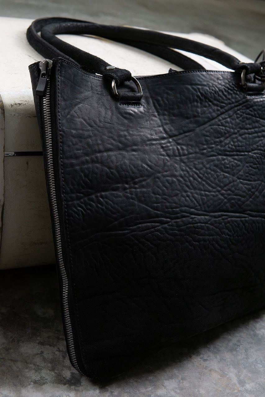 HORSE BUTT RG LEATHER BAG TOTO WB-2 UNLINED WITH MEDIUM PURSE AND GLASSES CASE
