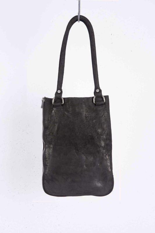 HORSE BUTT LEATHER BAG TOTO WB-1 UNLINED WITH SMALL PURSE AND GLASSES CASE PIECE DYED