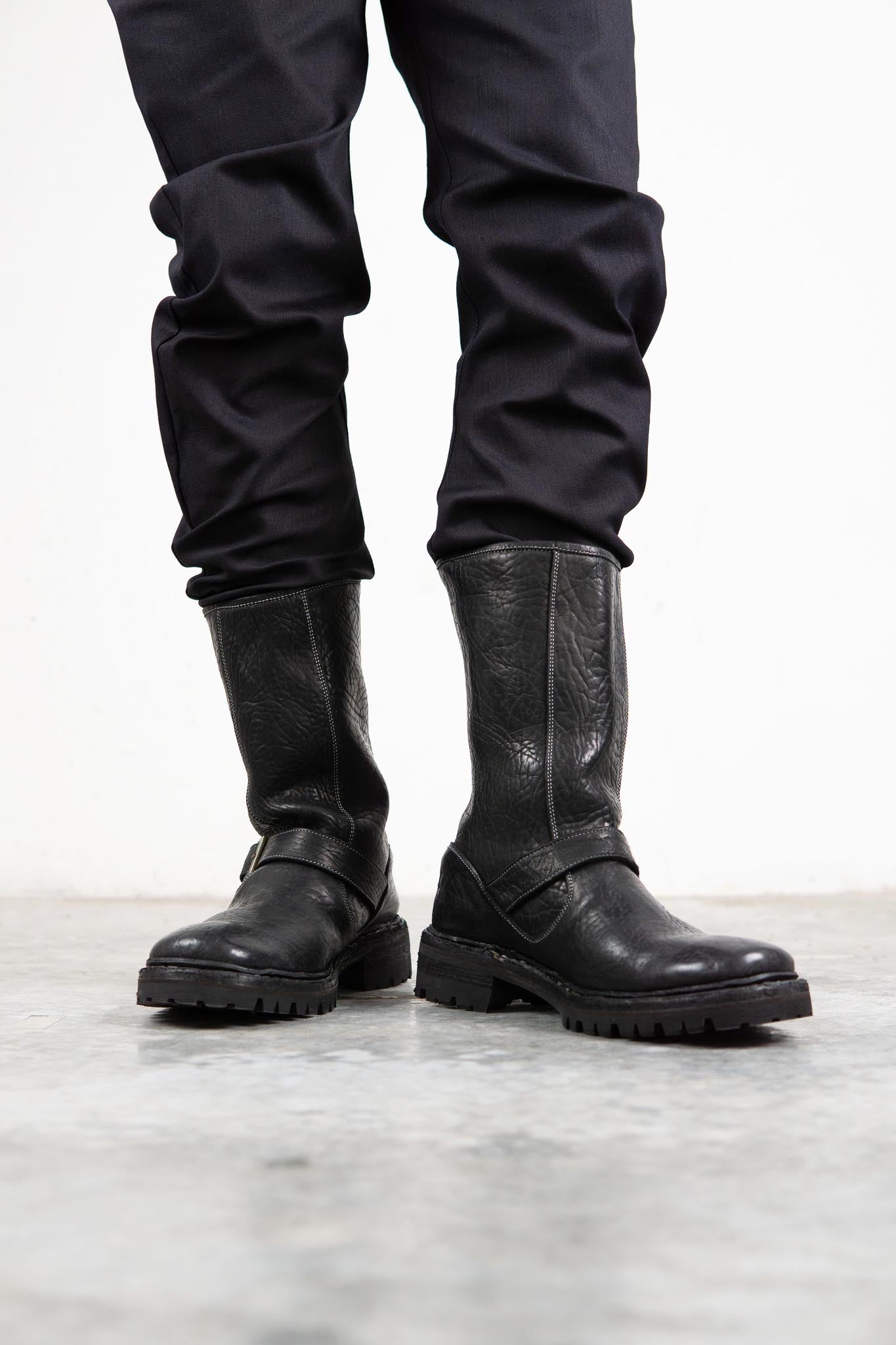 HORSE RG LEATHER ENGINEER BOOTS EG-1 VIBRAM SOLES GOODYEAR WELT PIECE DYED