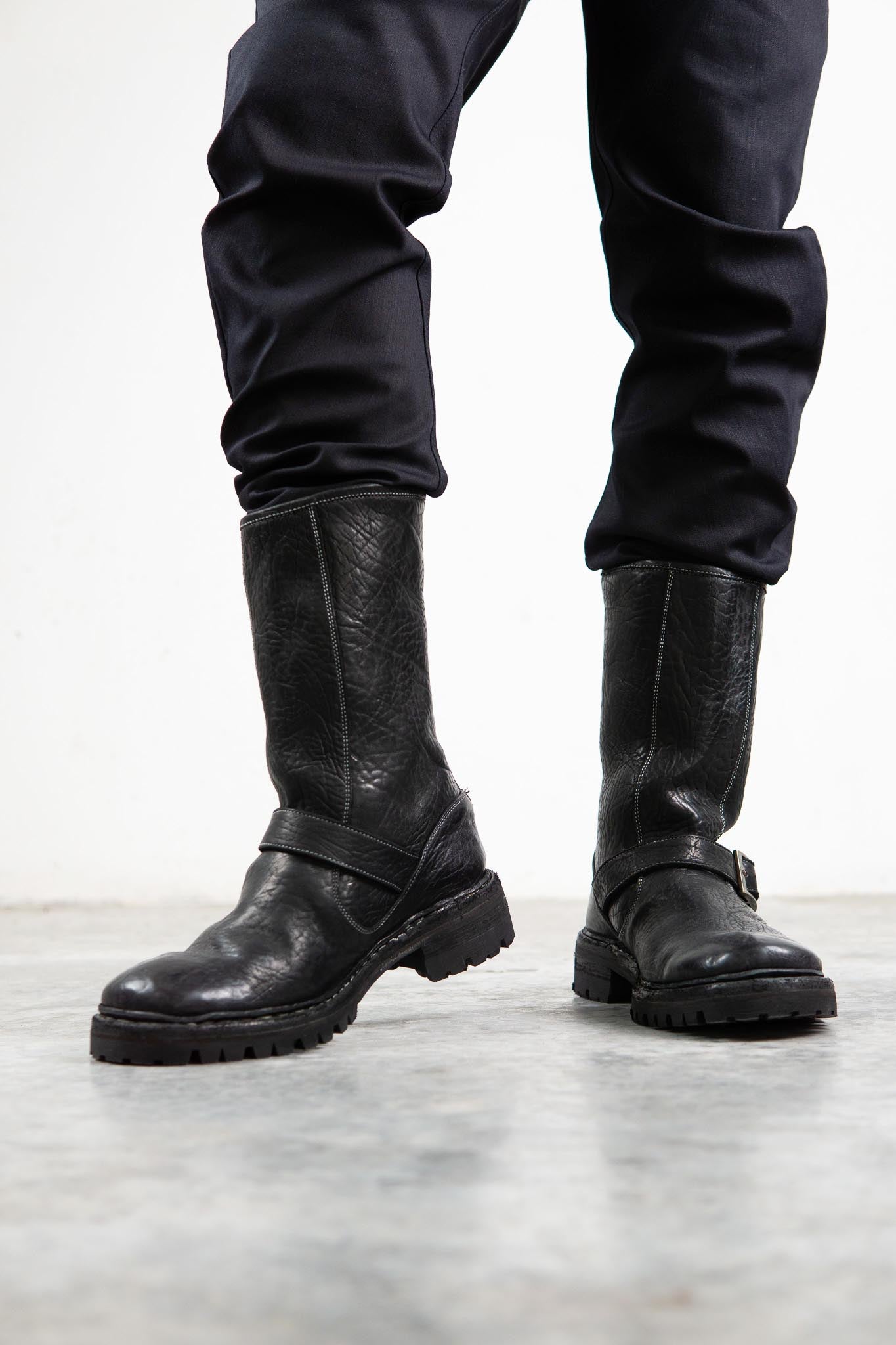 HORSE RG LEATHER ENGINEER BOOTS EG-1 VIBRAM SOLES GOODYEAR WELT PIECE DYED
