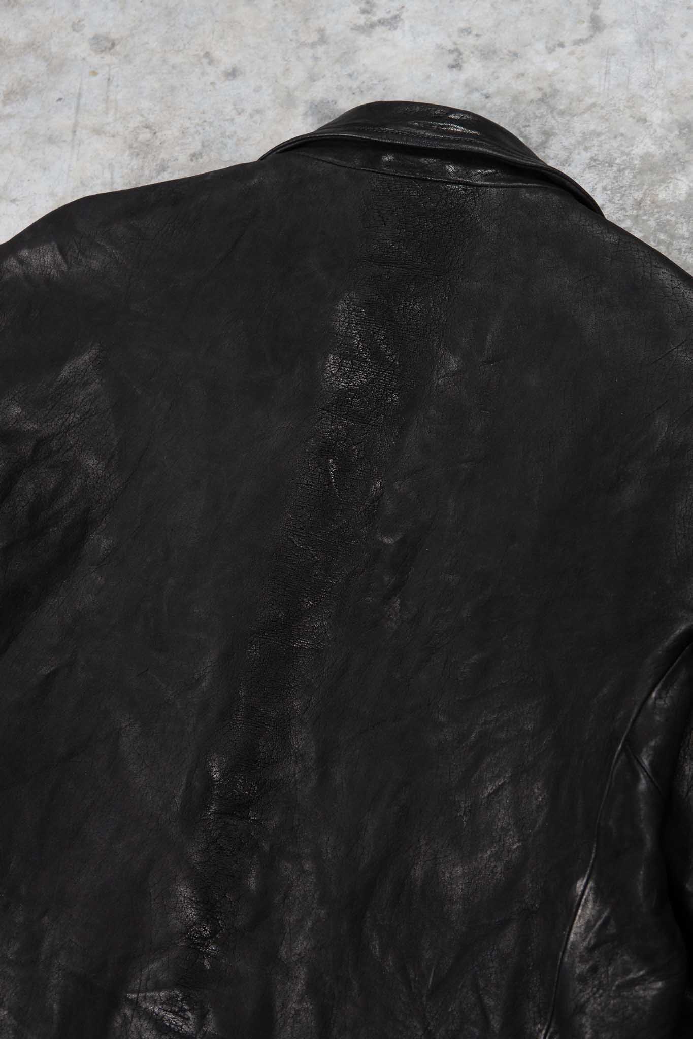 HORSE RG LEATHER SHIRT COLLAR BLOUSON BD-3Z