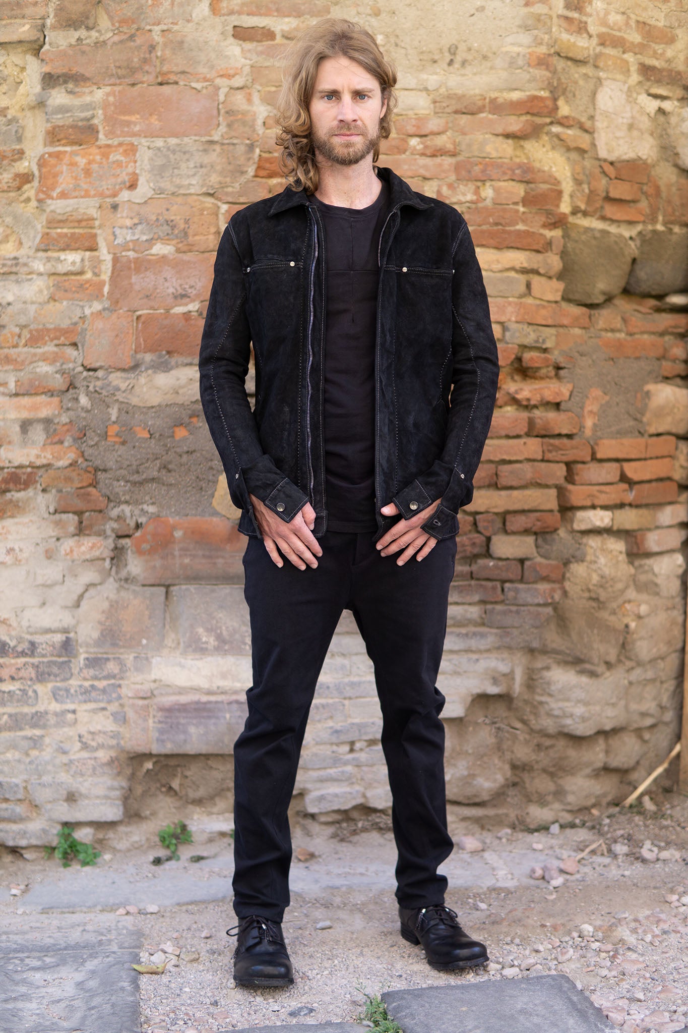 HORSE LEATHER JEAN JACKET LINED JJ-1Z