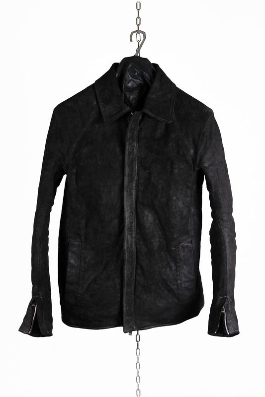 HORSE LEATHER SHIRT COLLAR ZIP BLOUSON LINED JB-6 TYPE 2
