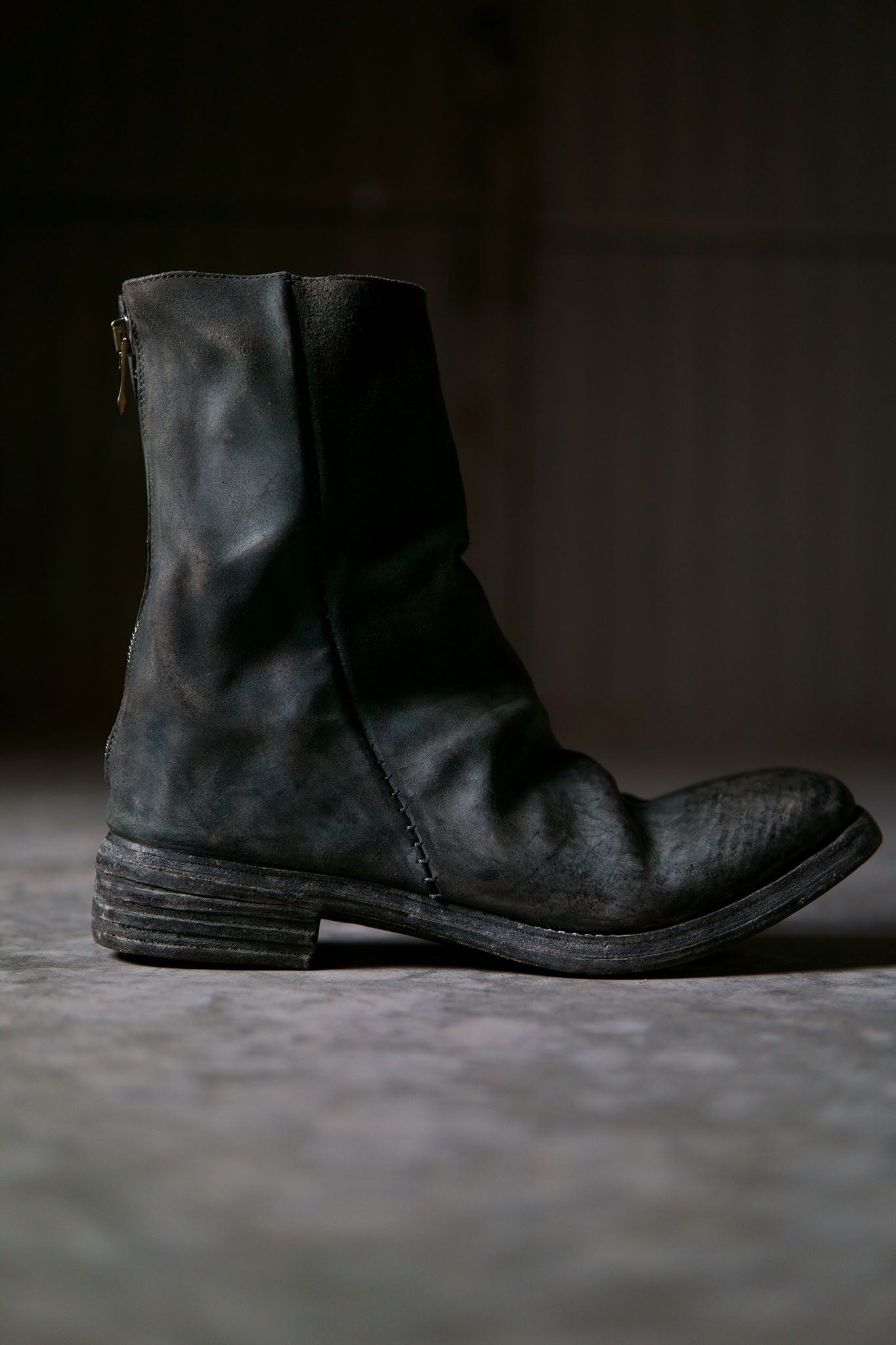 HORSE BUTT BACK ZIP BOOTS WITH L2 LEATHER SOLES