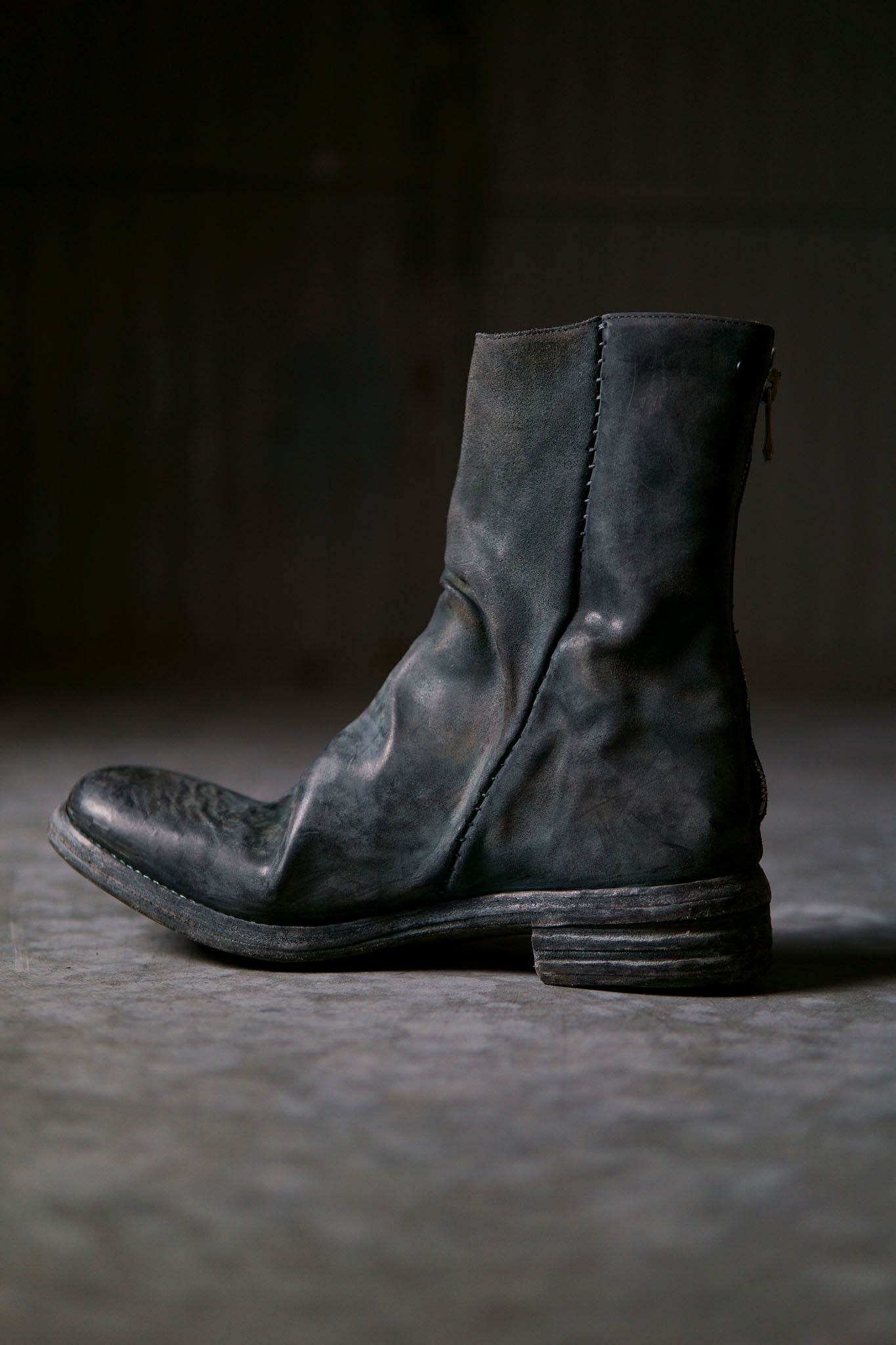 HORSE BUTT BACK ZIP BOOTS WITH L2 LEATHER SOLES