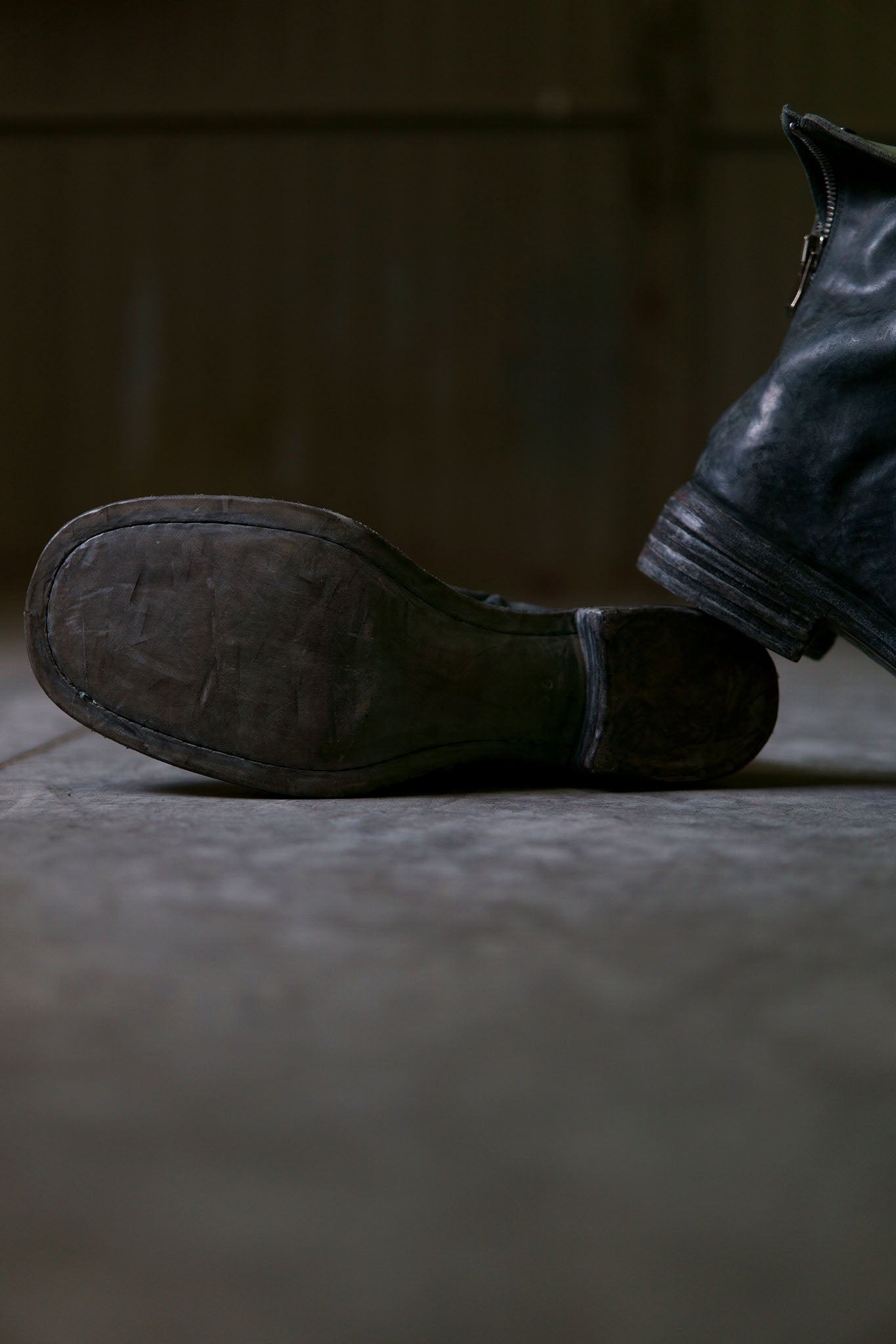 HORSE BUTT BACK ZIP BOOTS WITH L2 LEATHER SOLES
