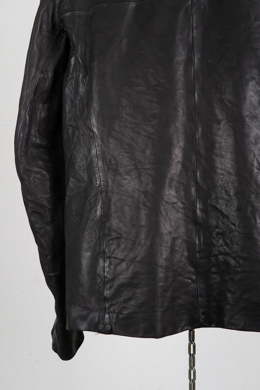 SHEEP LEATHER SHIRT B/D LINED JS-2