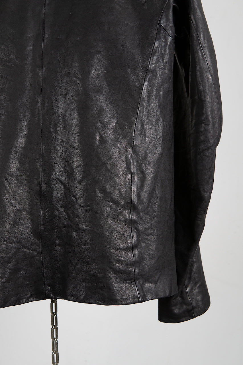 SHEEP LEATHER SHIRT B/D LINED JS-2