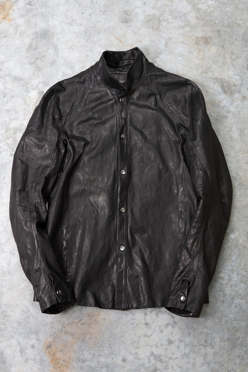 SHEEP LEATHER SHIRT B/D LINED JS-2