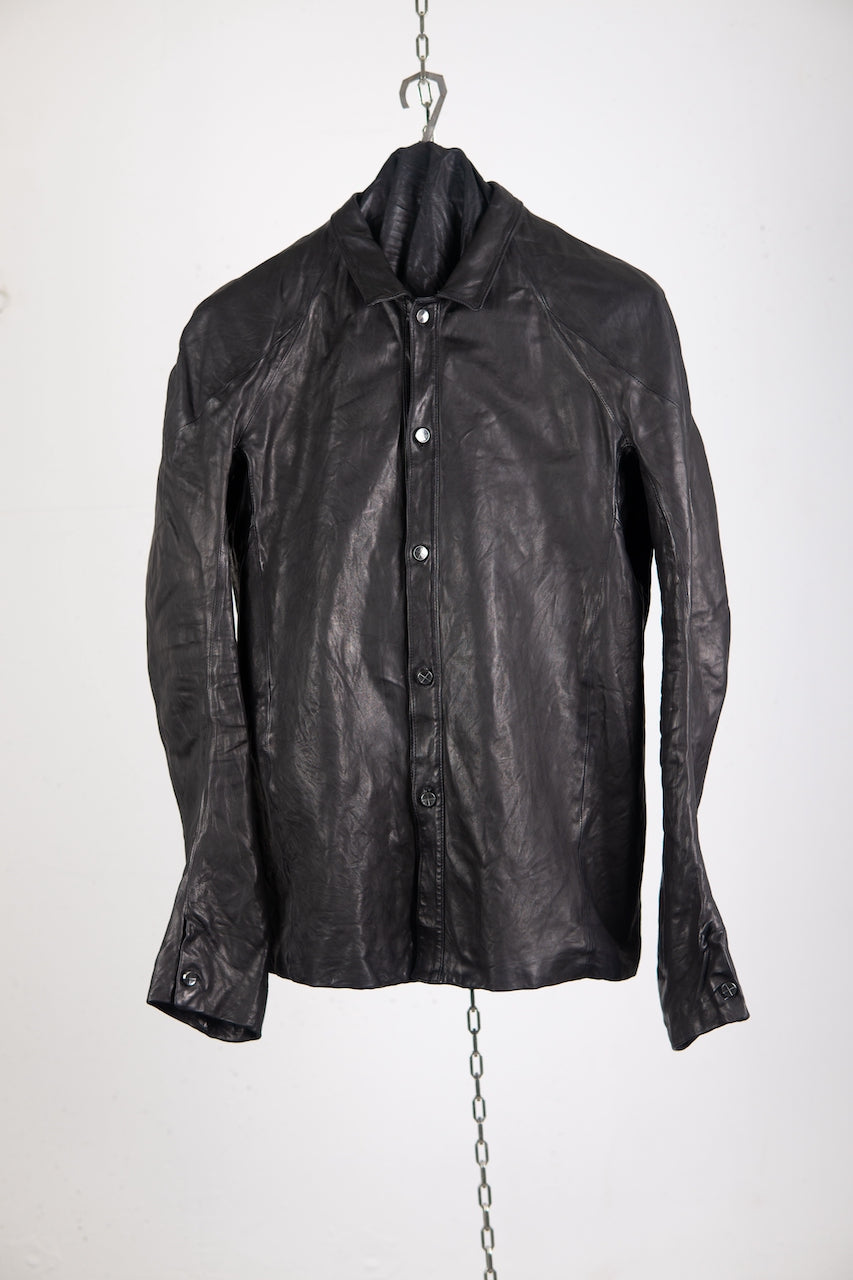 SHEEP LEATHER SHIRT B/D LINED JS-2