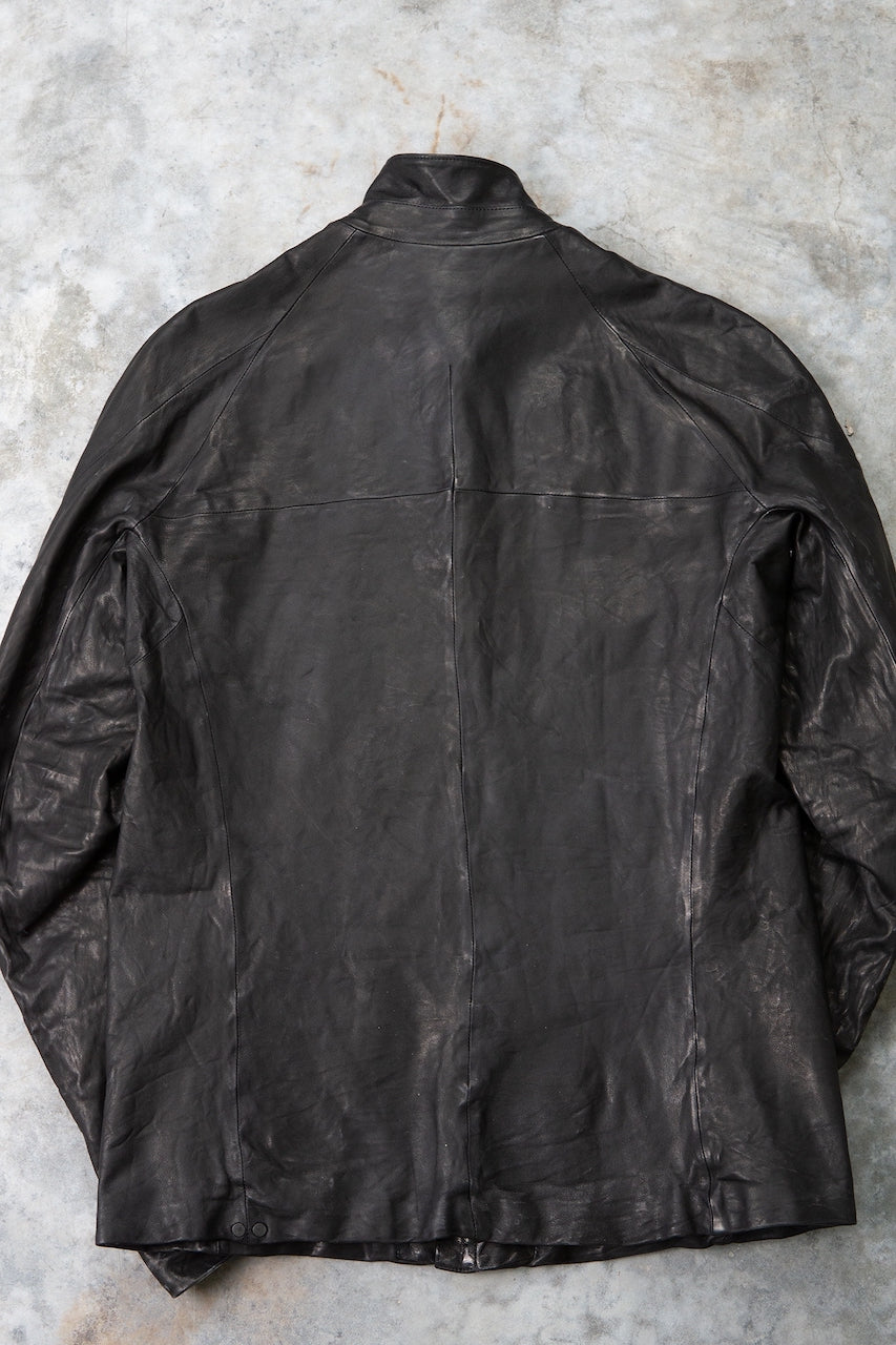 SHEEP LEATHER SHIRT B/D LINED JS-2