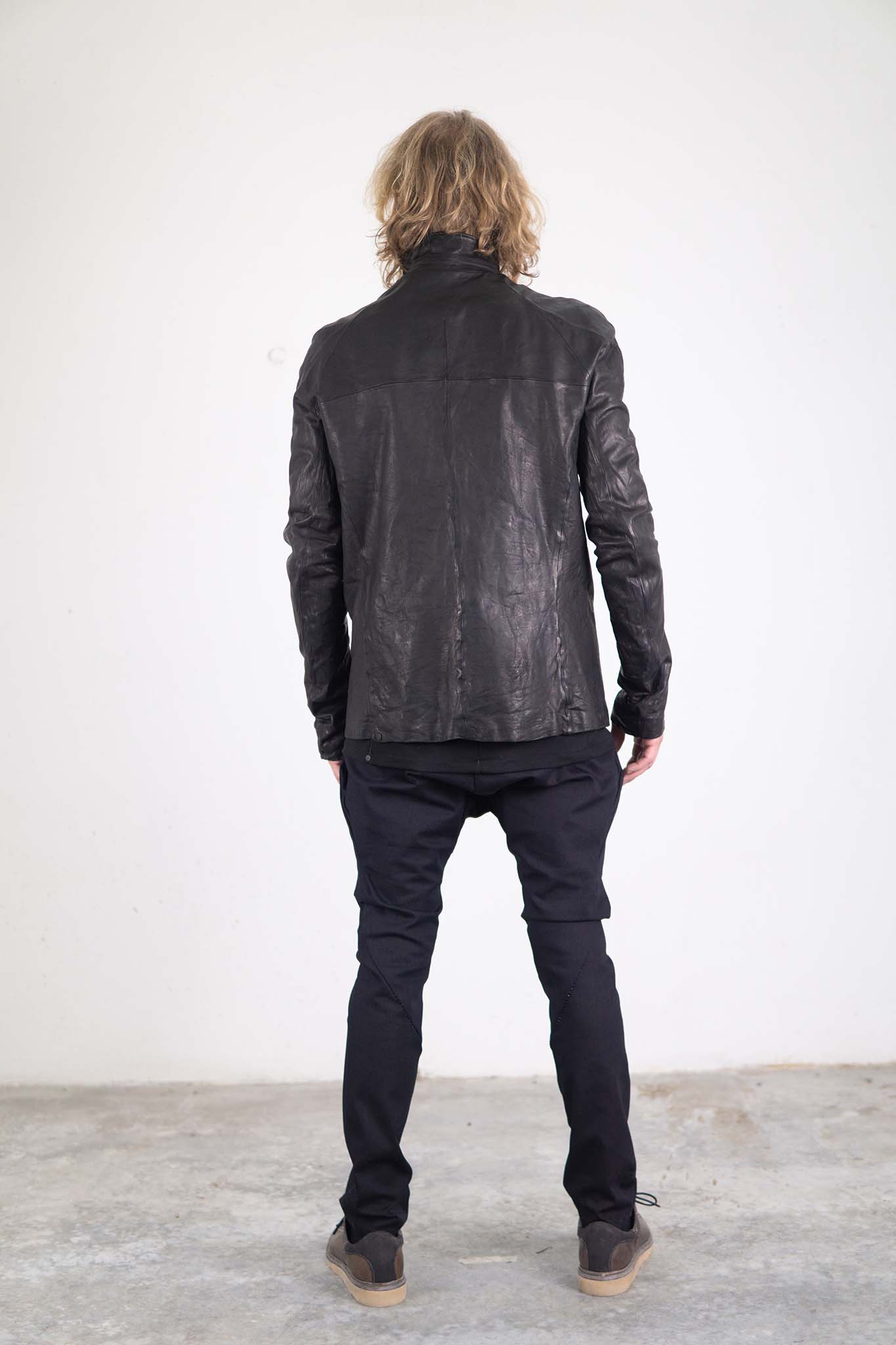 SHEEP LEATHER SHIRT B/D LINED JS-2