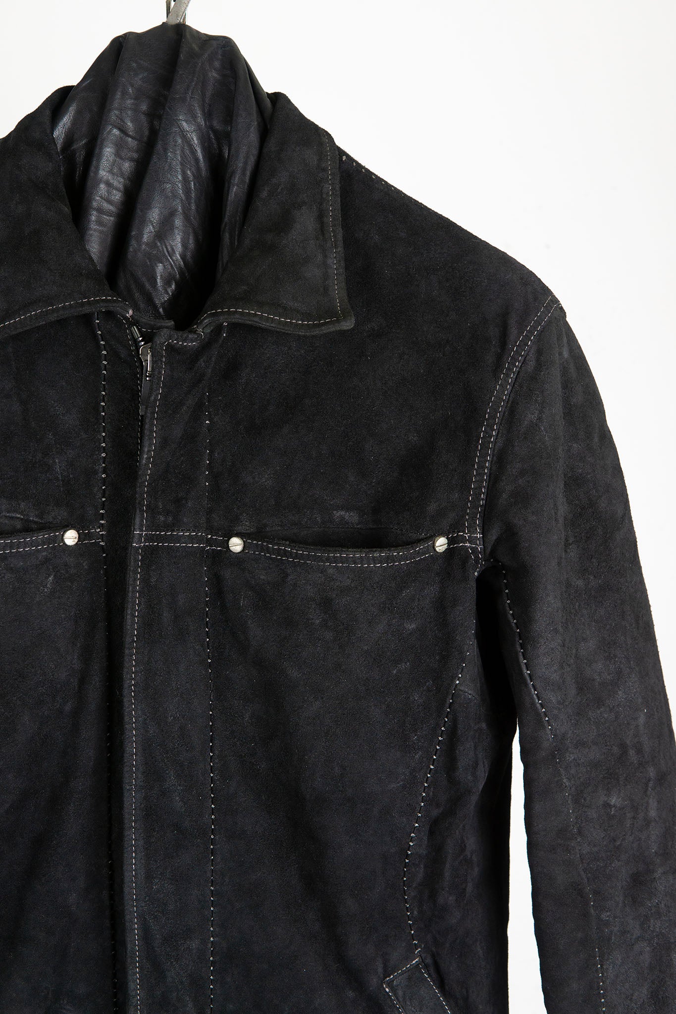 HORSE LEATHER JEAN JACKET LINED JJ-1Z