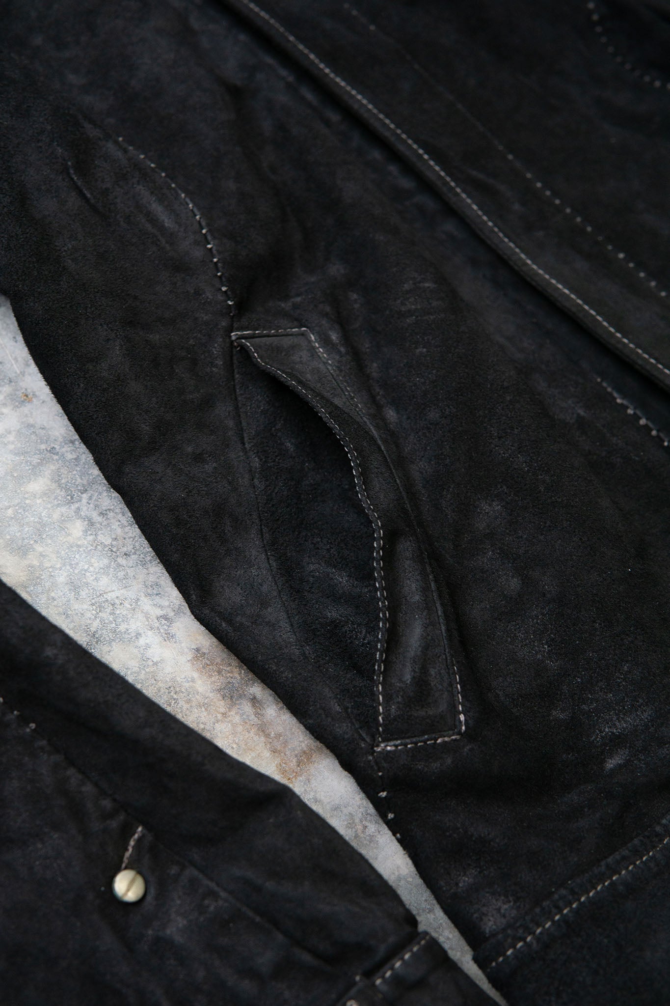 HORSE LEATHER JEAN JACKET LINED JJ-1Z