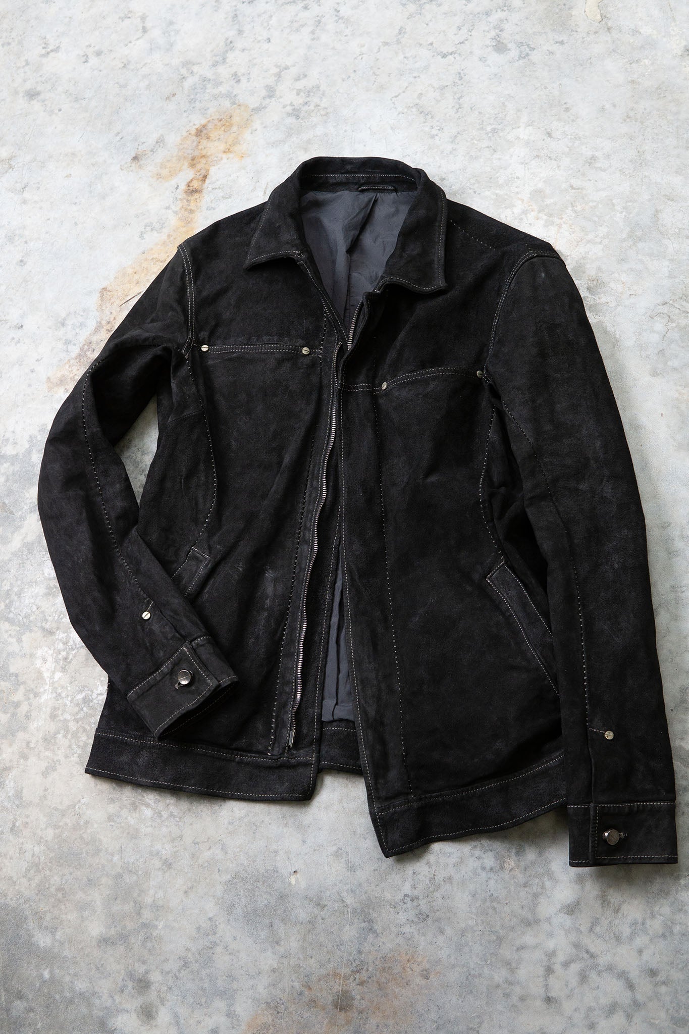 HORSE LEATHER JEAN JACKET LINED JJ-1Z