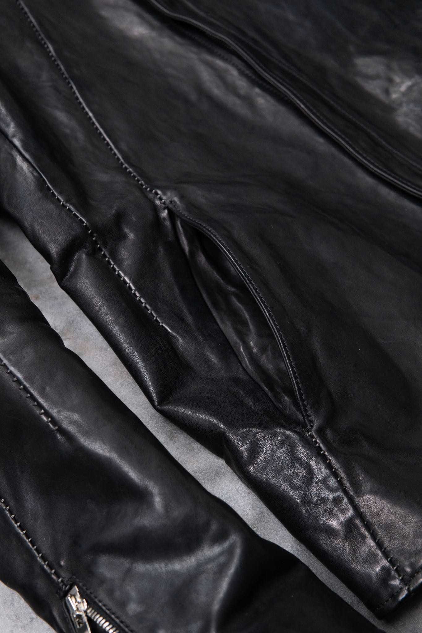 HORSE LEATHER MOTO #4  LINED