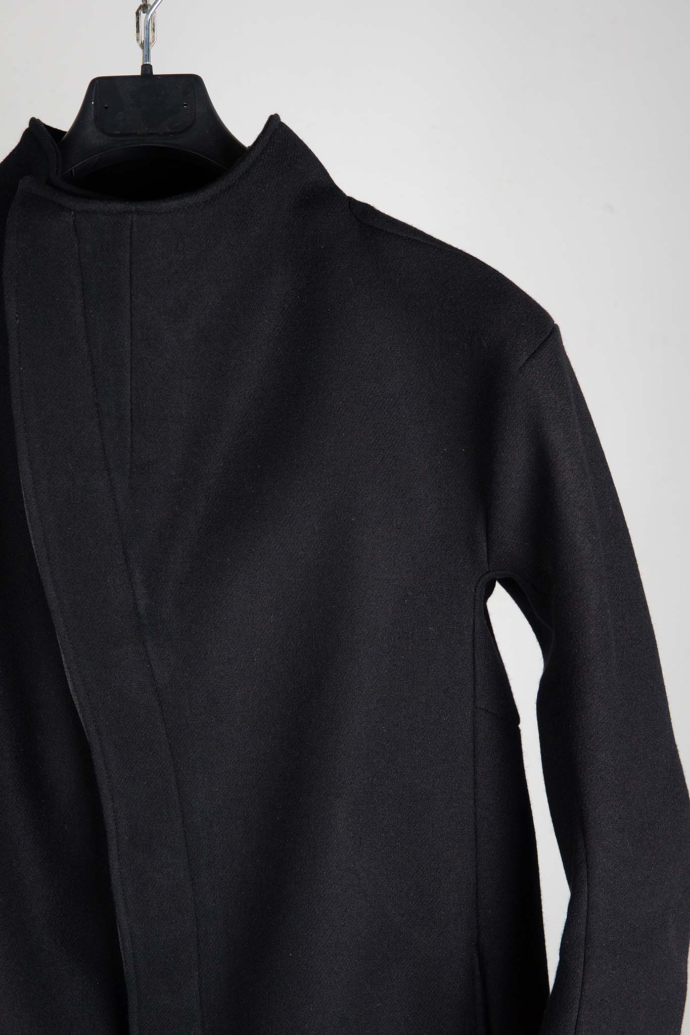 WOOL 100% HIGH NECK FRY FRONT BTN COAT LINED JCP-4B