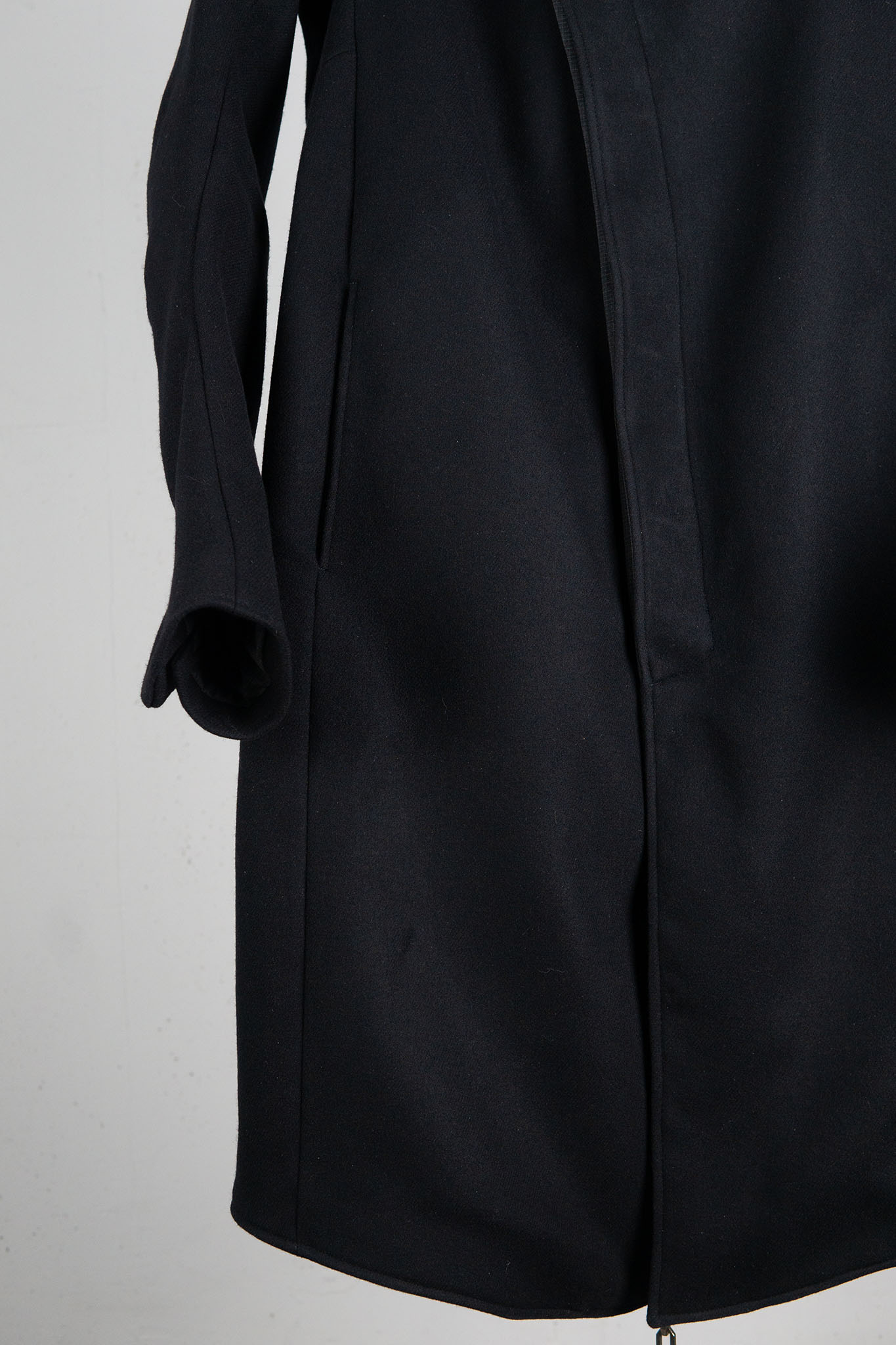 WOOL 100% HIGH NECK FRY FRONT BTN COAT LINED JCP-4B