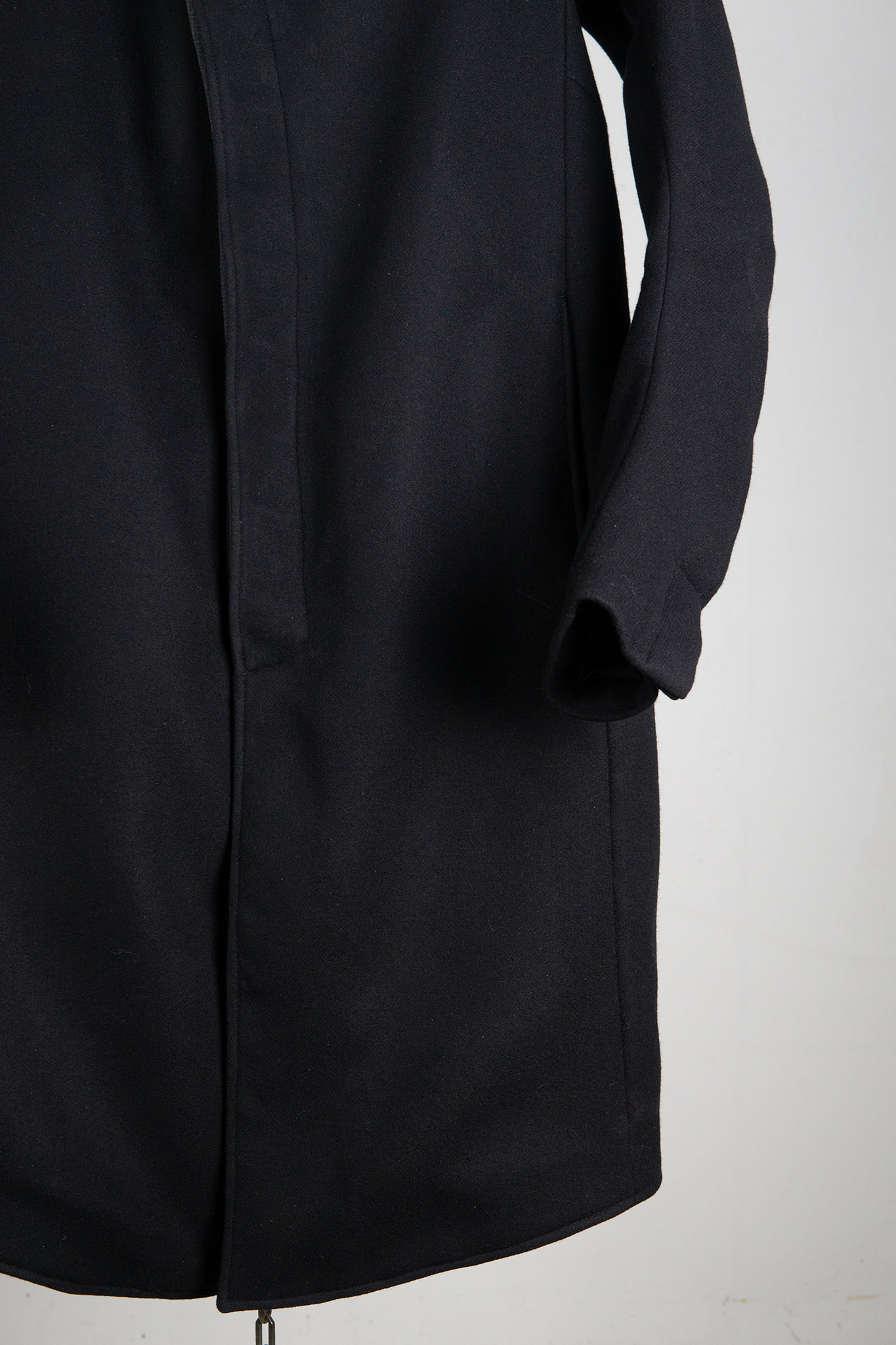 WOOL 100% HIGH NECK FRY FRONT BTN COAT LINED JCP-4B