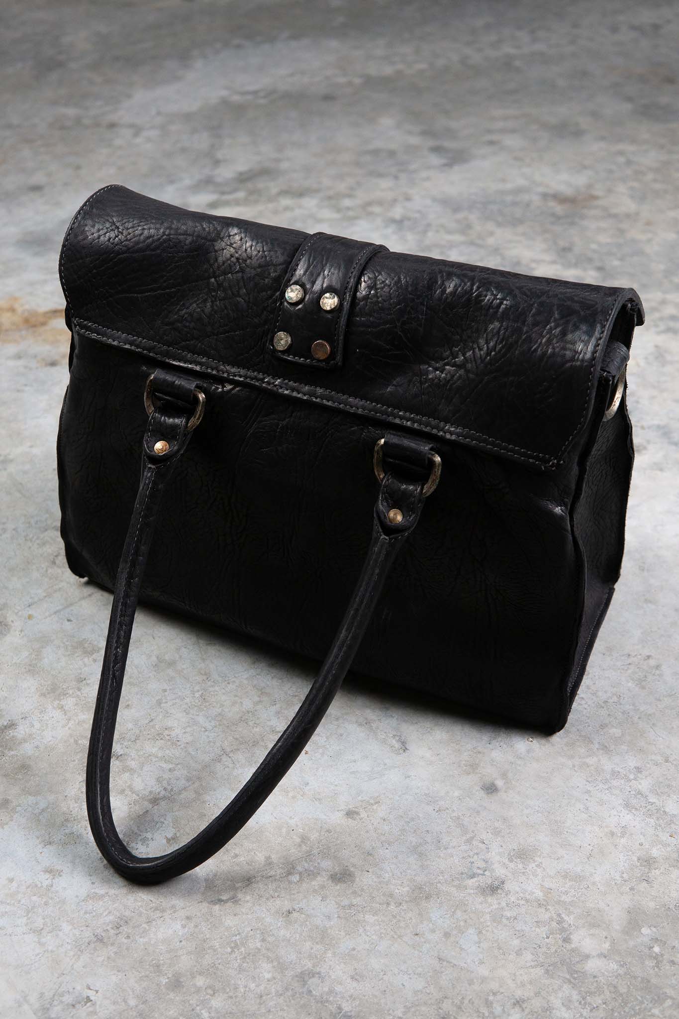 HORSE RG LEATHER BAG 2WAY SHOULDER M /WORKER  UNLINED