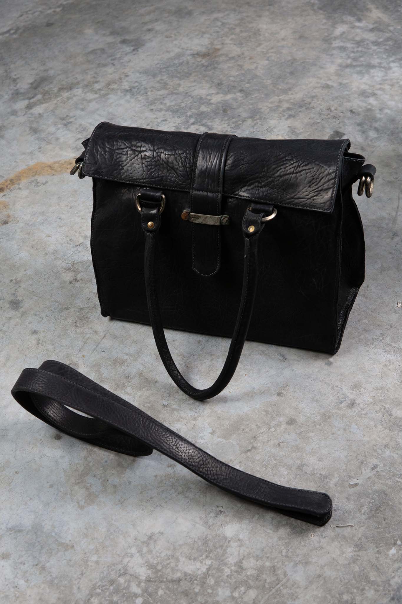 HORSE RG LEATHER BAG 2WAY SHOULDER M /WORKER  UNLINED