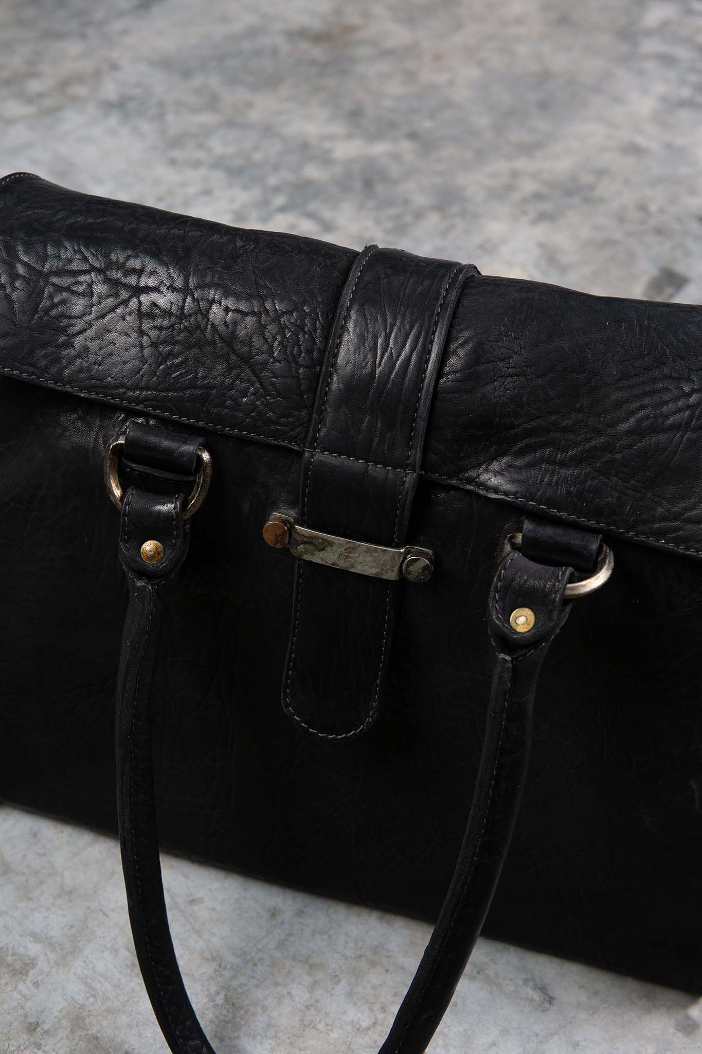 HORSE RG LEATHER BAG 2WAY SHOULDER M /WORKER  UNLINED