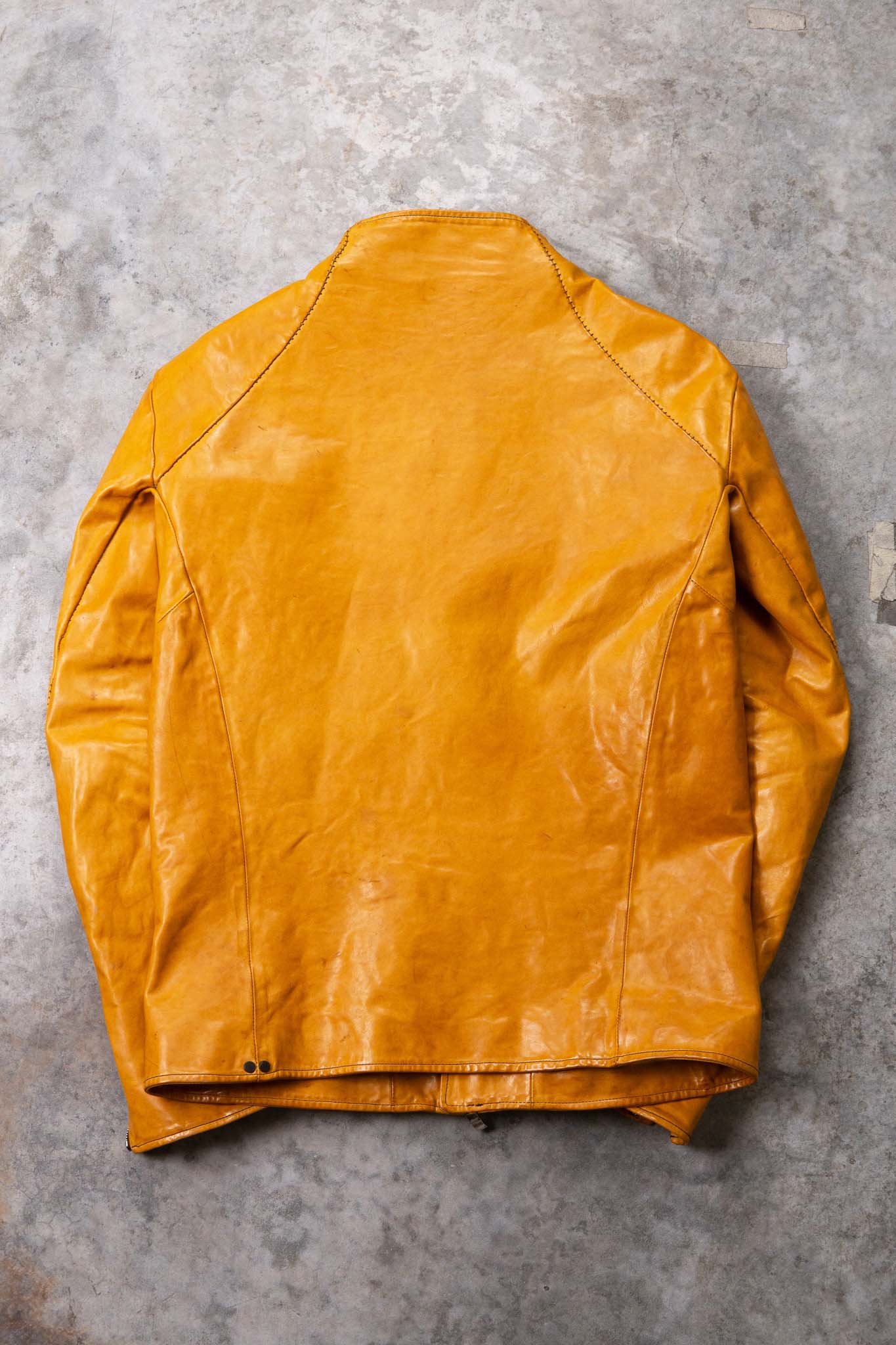HORSE LEATHER T/NECK ZIP BLOUSON LINED TN-1Z
