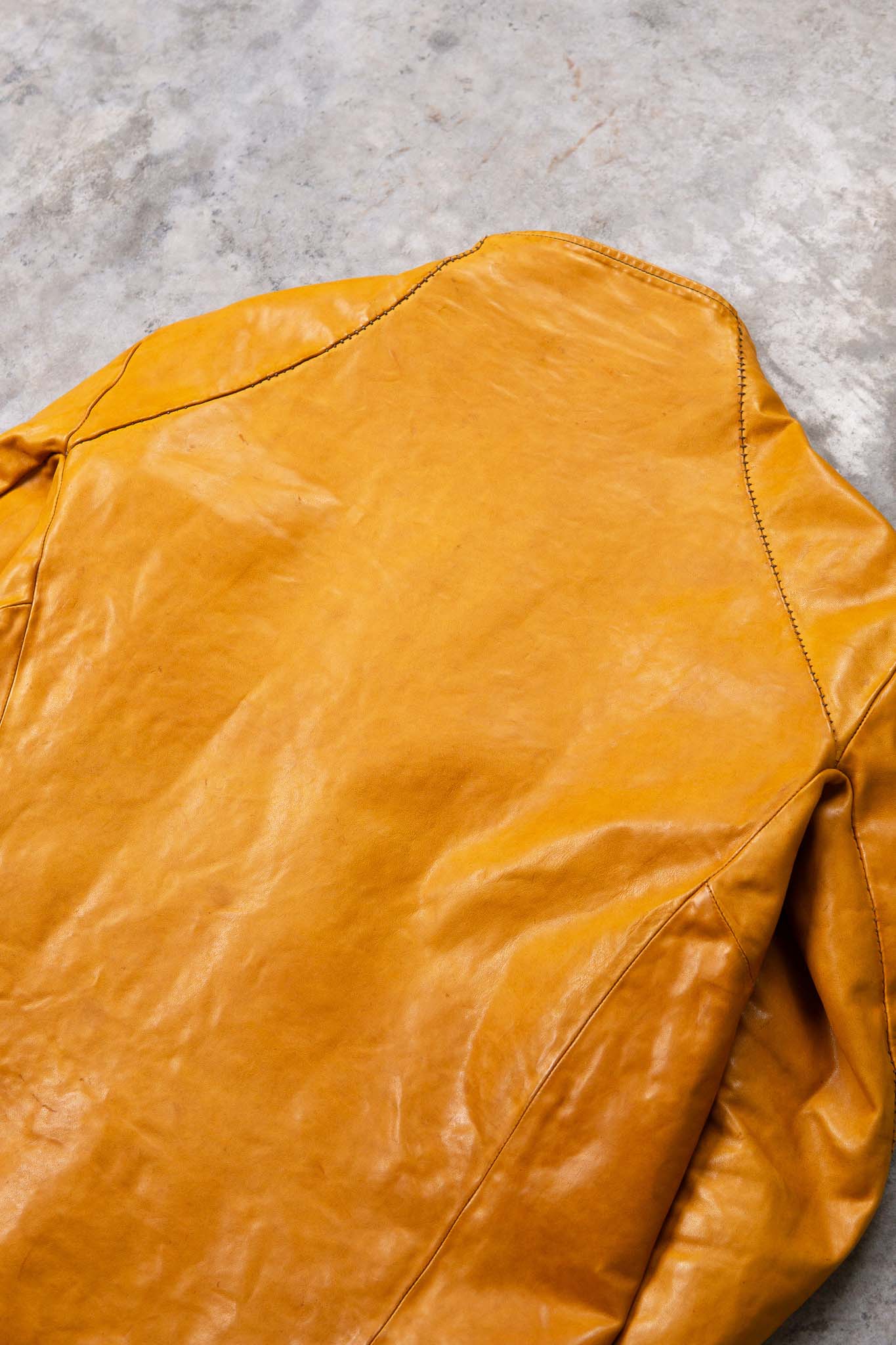 HORSE LEATHER T/NECK ZIP BLOUSON LINED TN-1Z