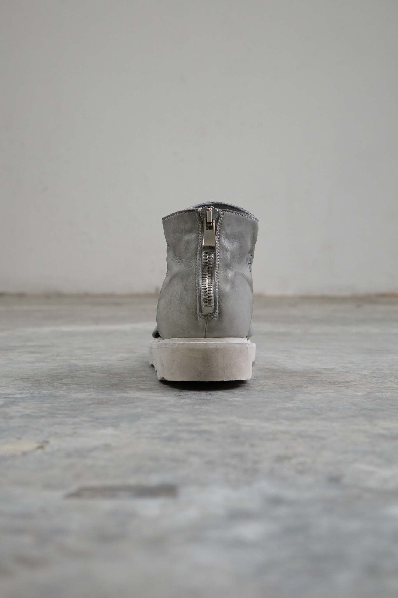 HORSE WHITE LEATHER SANDALI SD-1 WHITE LOW CREPE SOLES PIECE DYED