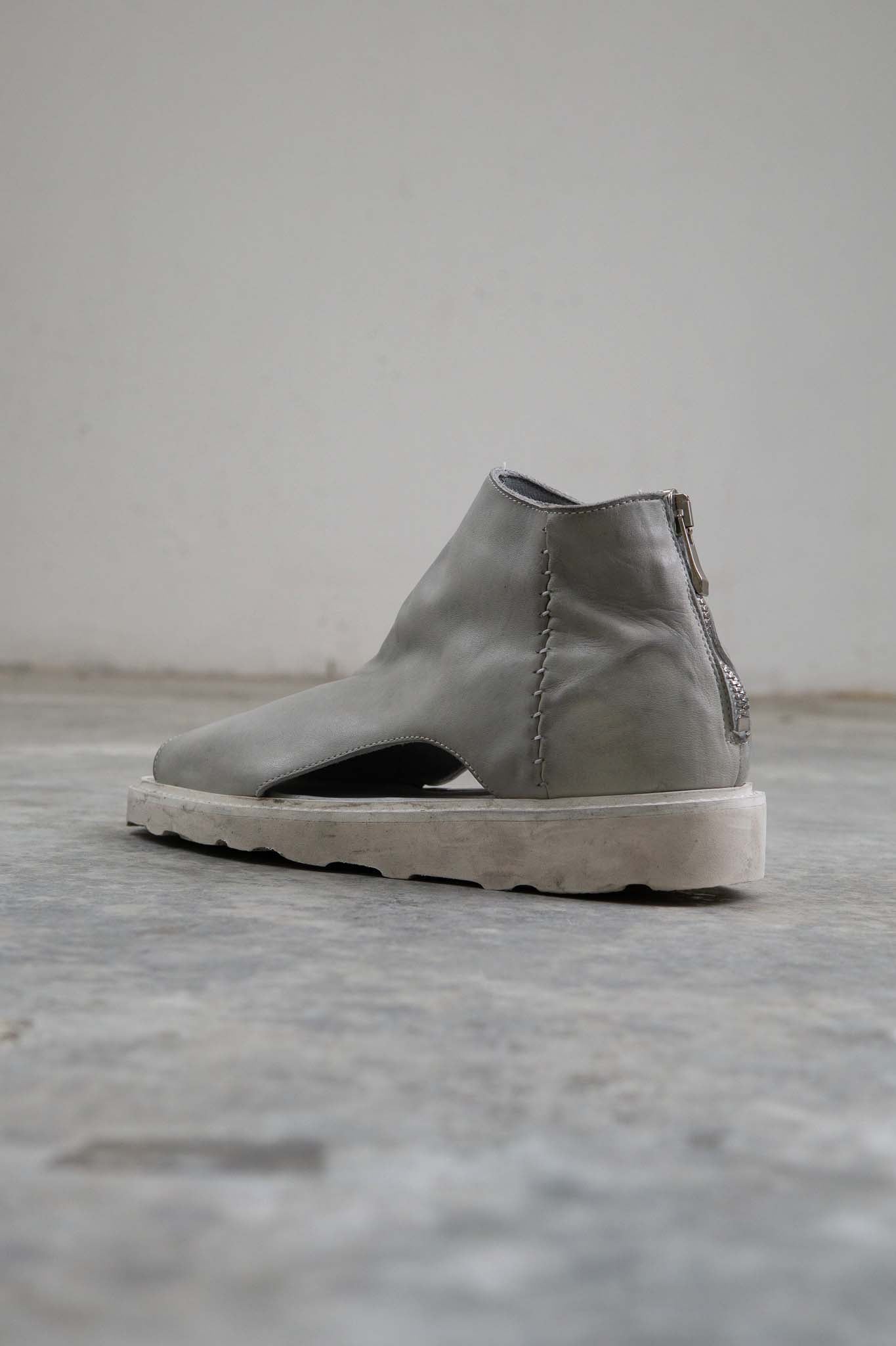 HORSE WHITE LEATHER SANDALI SD-1 WHITE LOW CREPE SOLES PIECE DYED