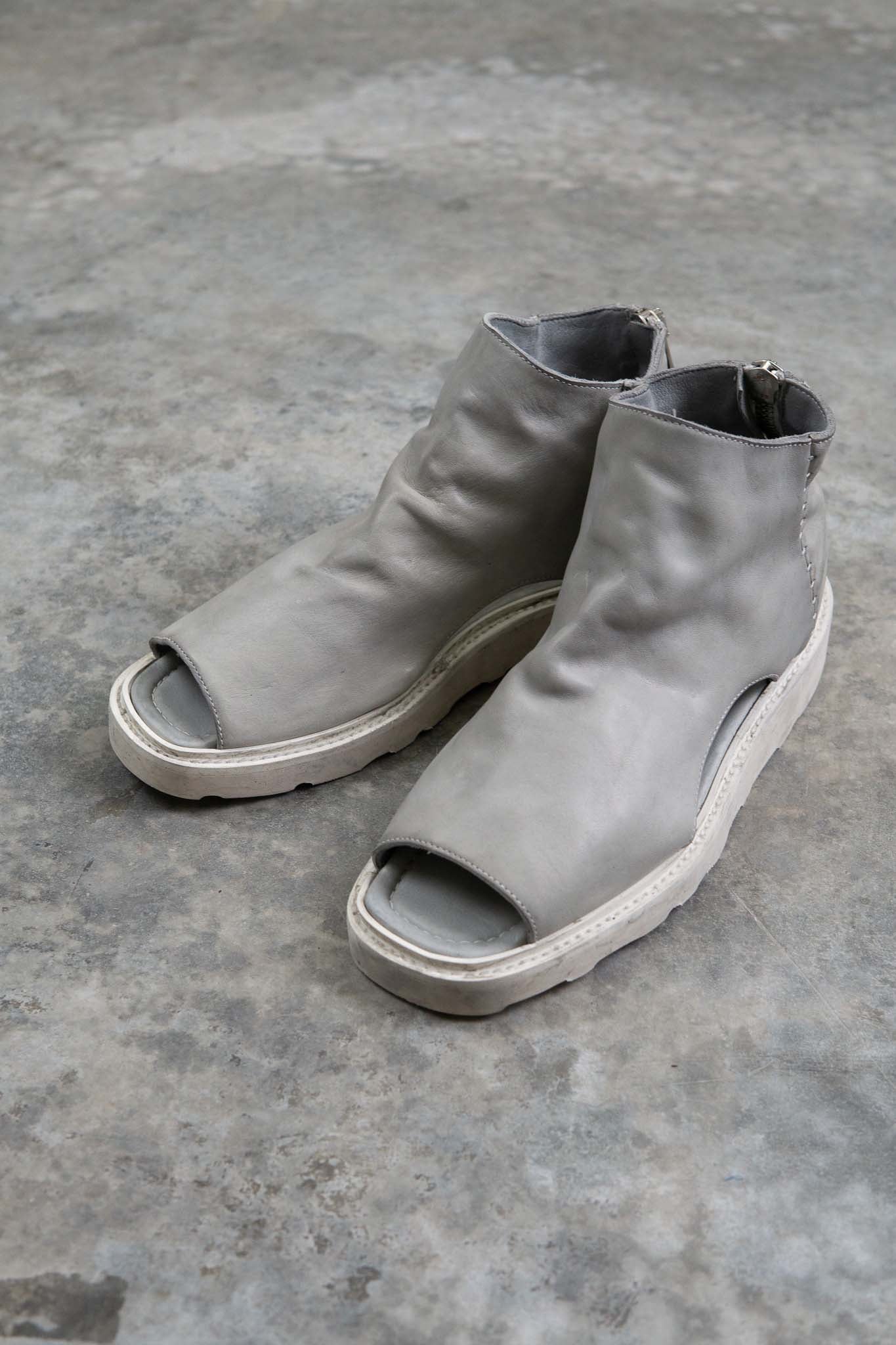 HORSE WHITE LEATHER SANDALI SD-1 WHITE LOW CREPE SOLES PIECE DYED