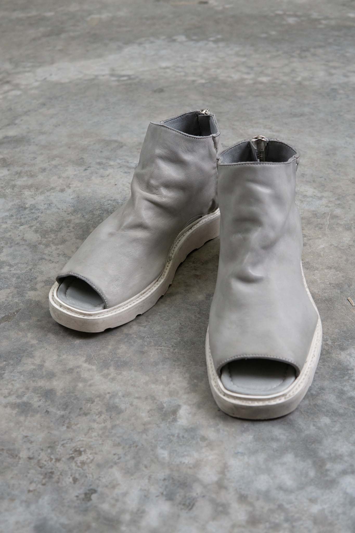 HORSE WHITE LEATHER SANDALI SD-1 WHITE LOW CREPE SOLES PIECE DYED