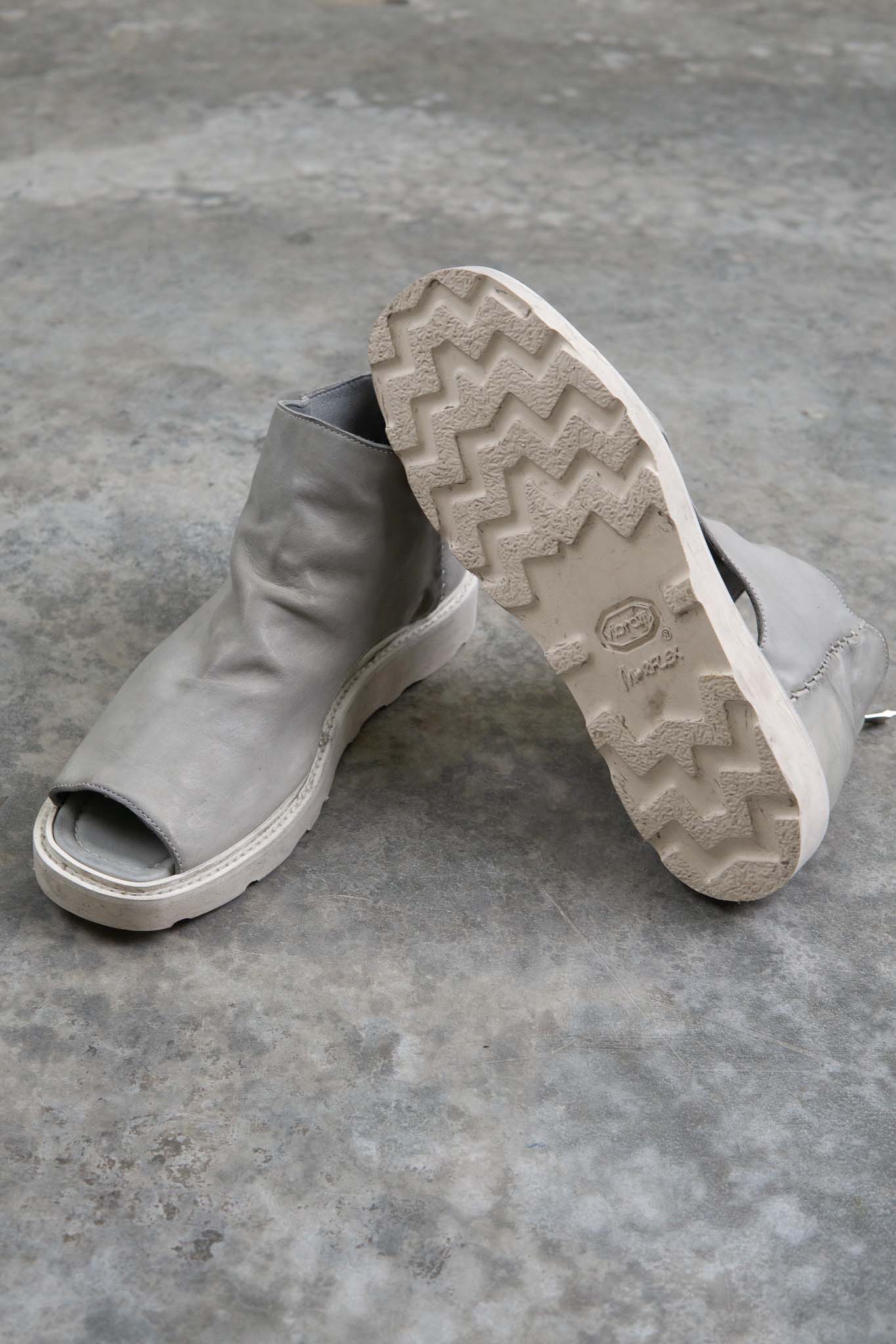HORSE WHITE LEATHER SANDALI SD-1 WHITE LOW CREPE SOLES PIECE DYED