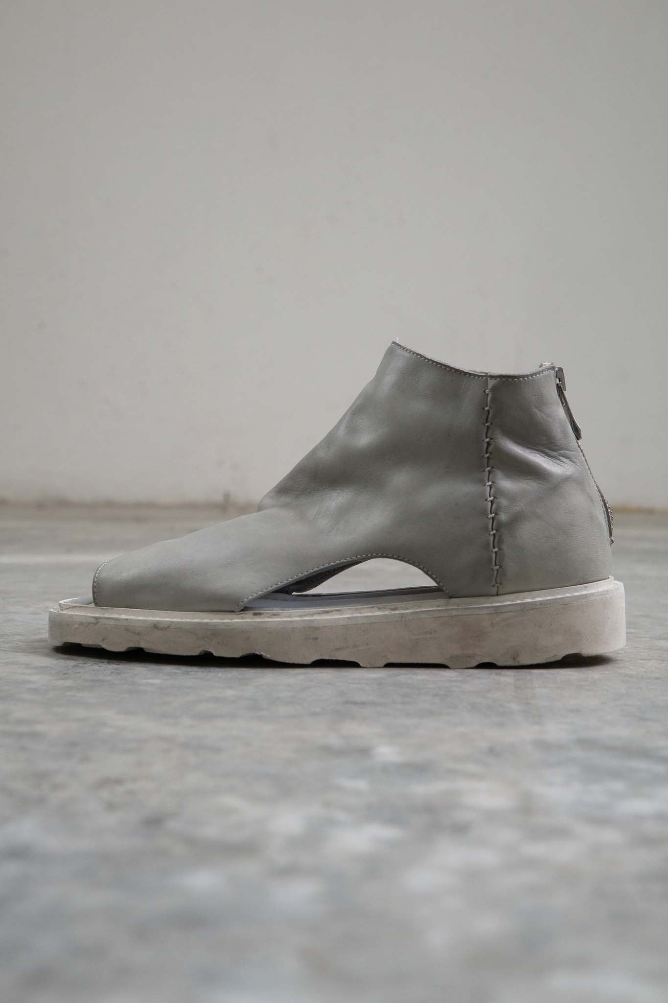 HORSE WHITE LEATHER SANDALI SD-1 WHITE LOW CREPE SOLES PIECE DYED
