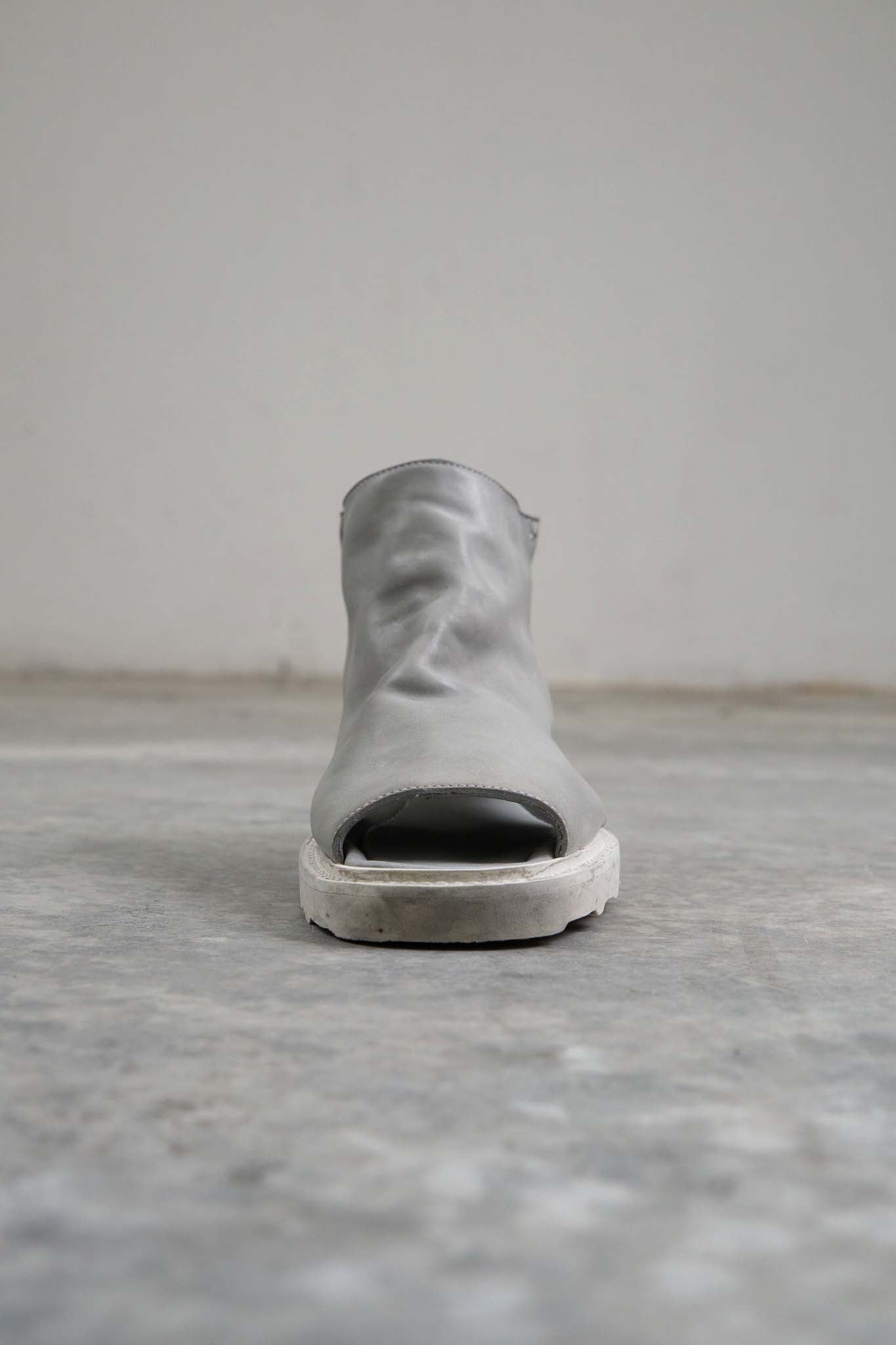 HORSE WHITE LEATHER SANDALI SD-1 WHITE LOW CREPE SOLES PIECE DYED