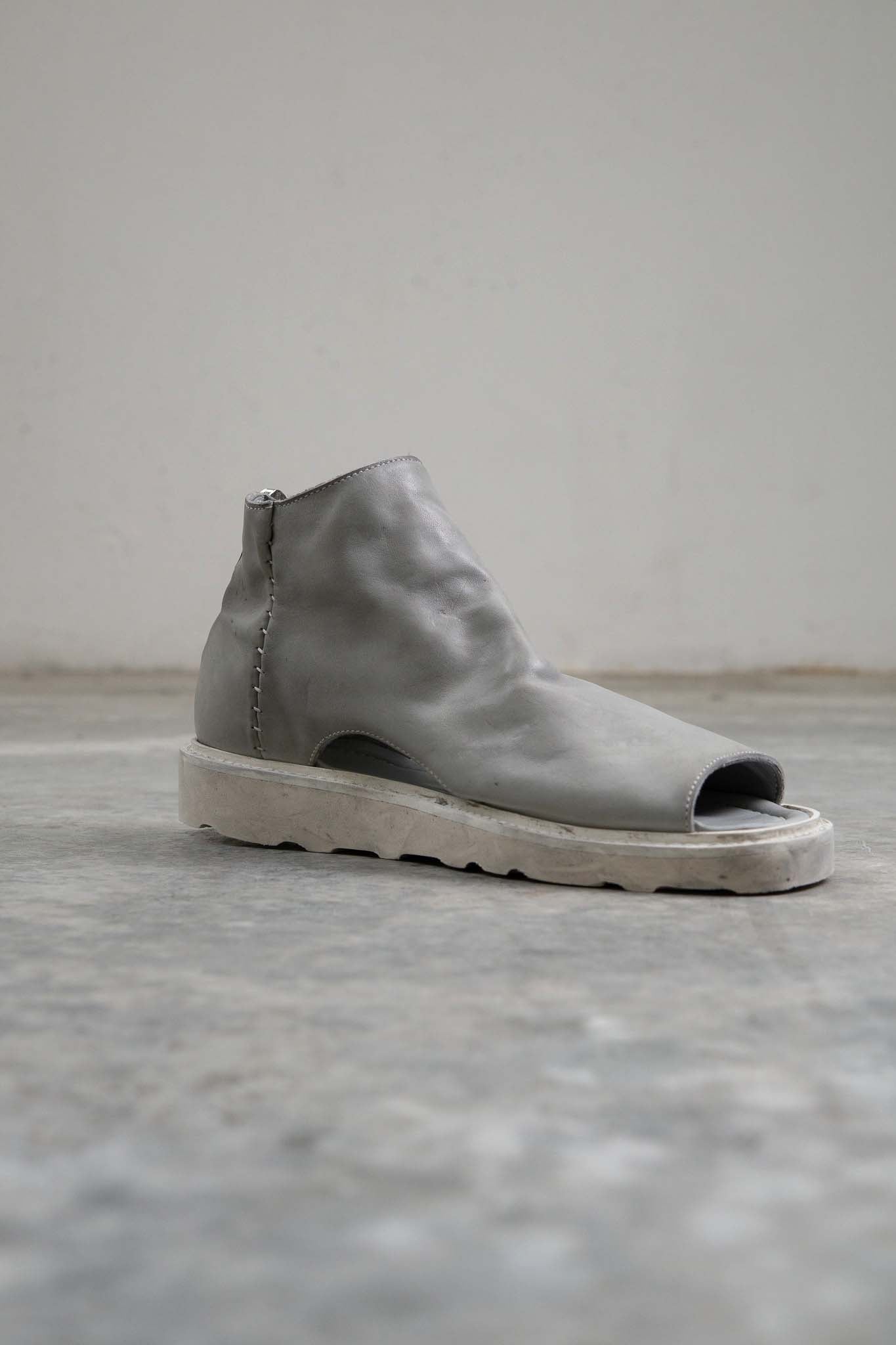 HORSE WHITE LEATHER SANDALI SD-1 WHITE LOW CREPE SOLES PIECE DYED