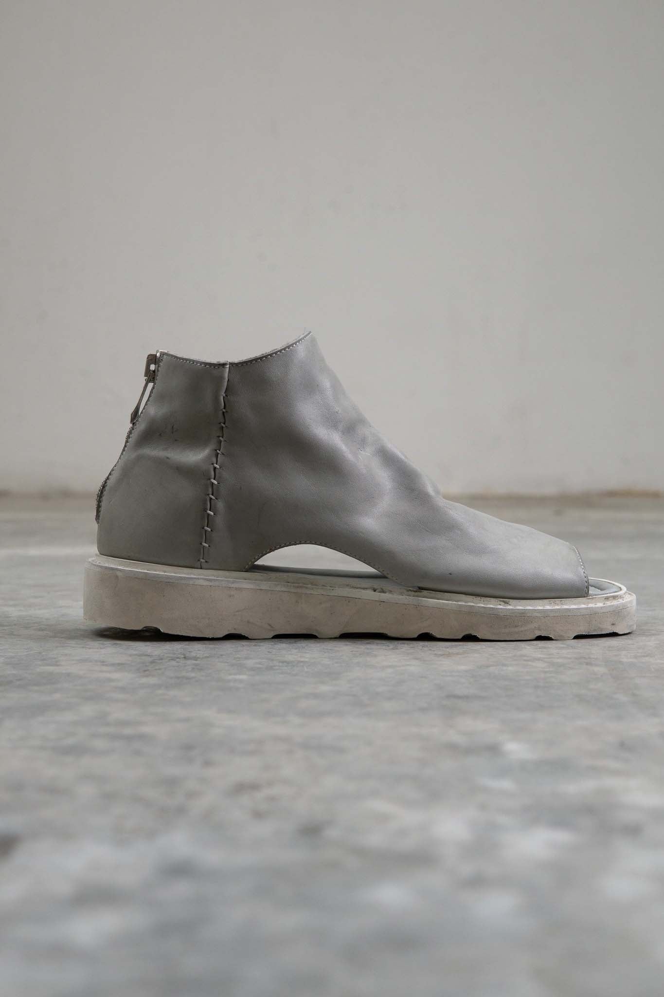 HORSE WHITE LEATHER SANDALI SD-1 WHITE LOW CREPE SOLES PIECE DYED
