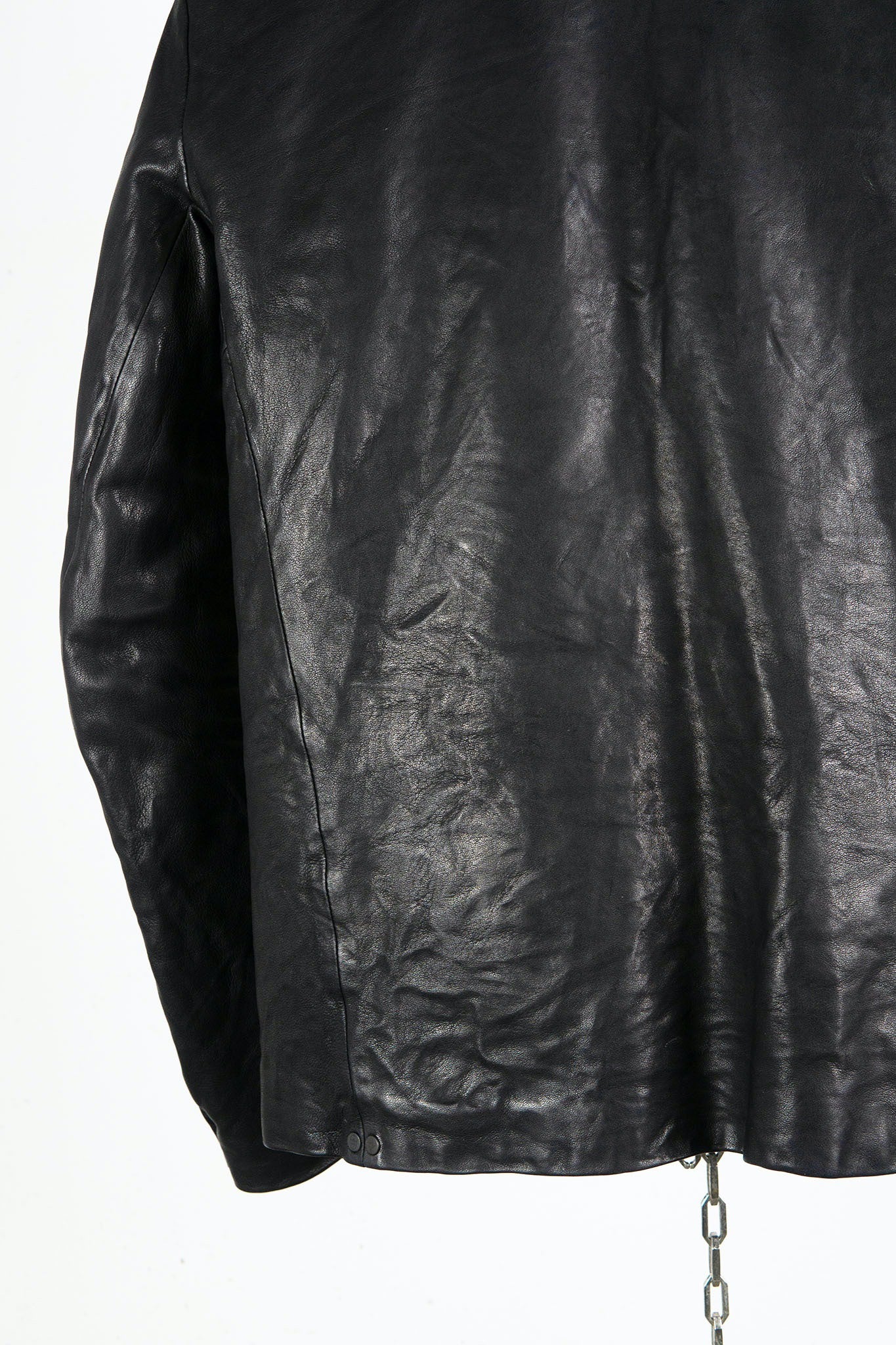 HEAVY WEIGHT SHEEP LEATHER SHIRT COLLAR BLOUSON LINED BD-3