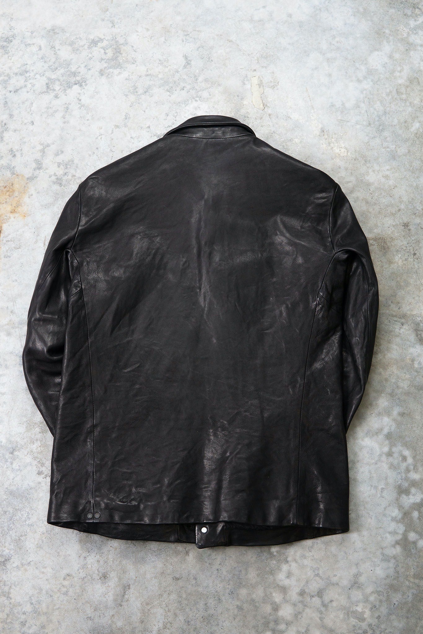 HEAVY WEIGHT SHEEP LEATHER SHIRT COLLAR BLOUSON LINED BD-3