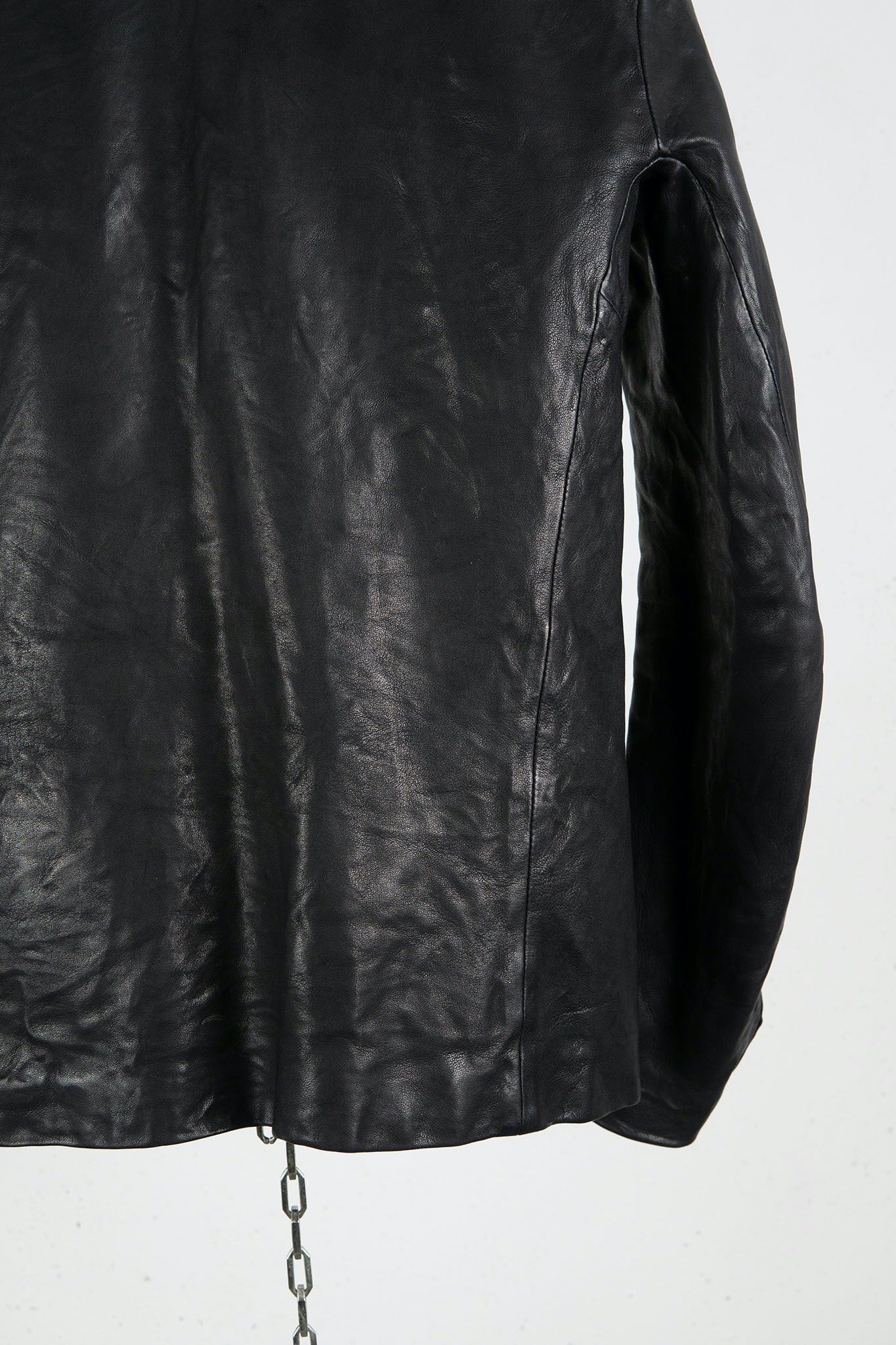 HEAVY WEIGHT SHEEP LEATHER SHIRT COLLAR BLOUSON LINED BD-3