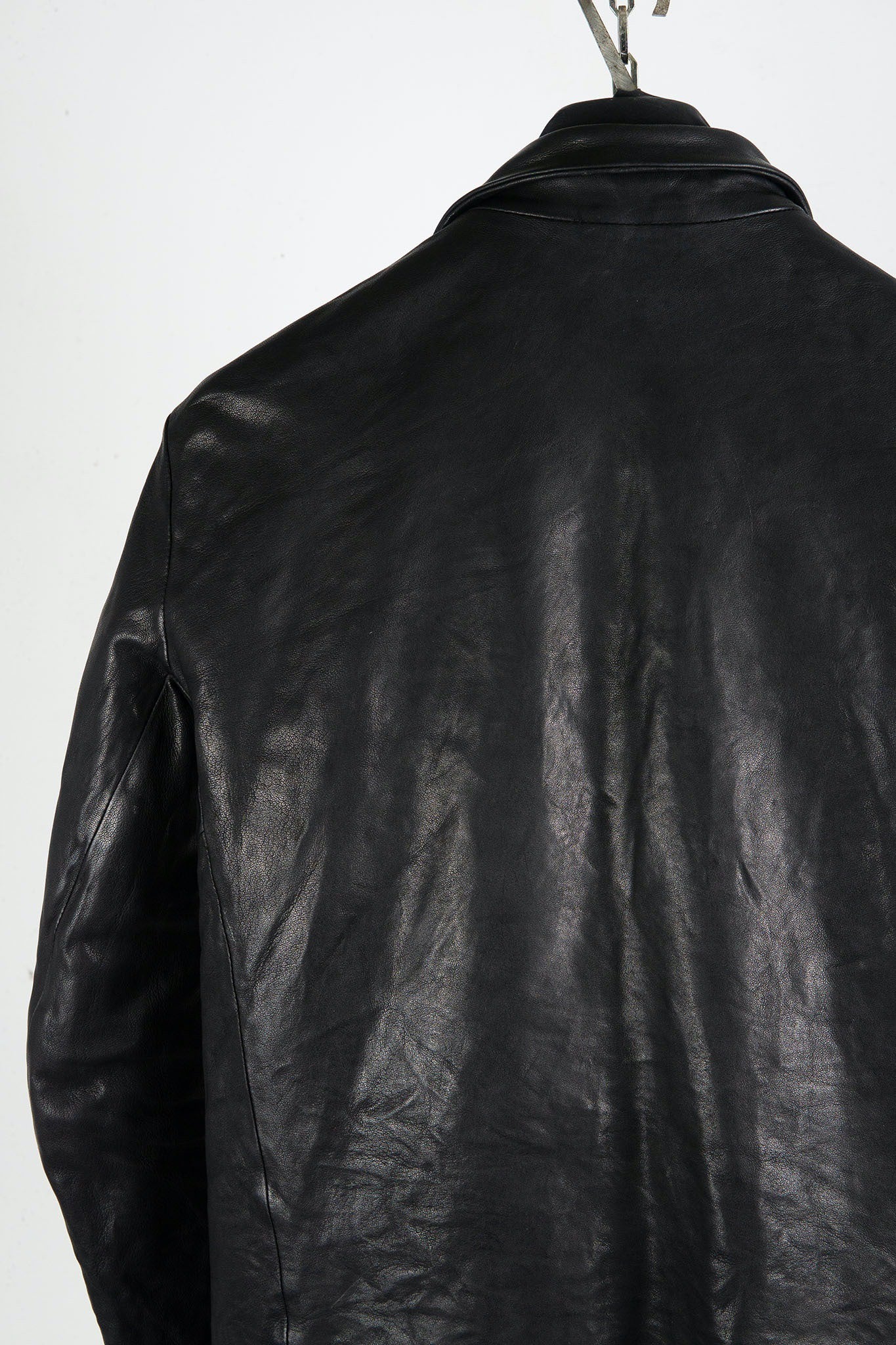 HEAVY WEIGHT SHEEP LEATHER SHIRT COLLAR BLOUSON LINED BD-3