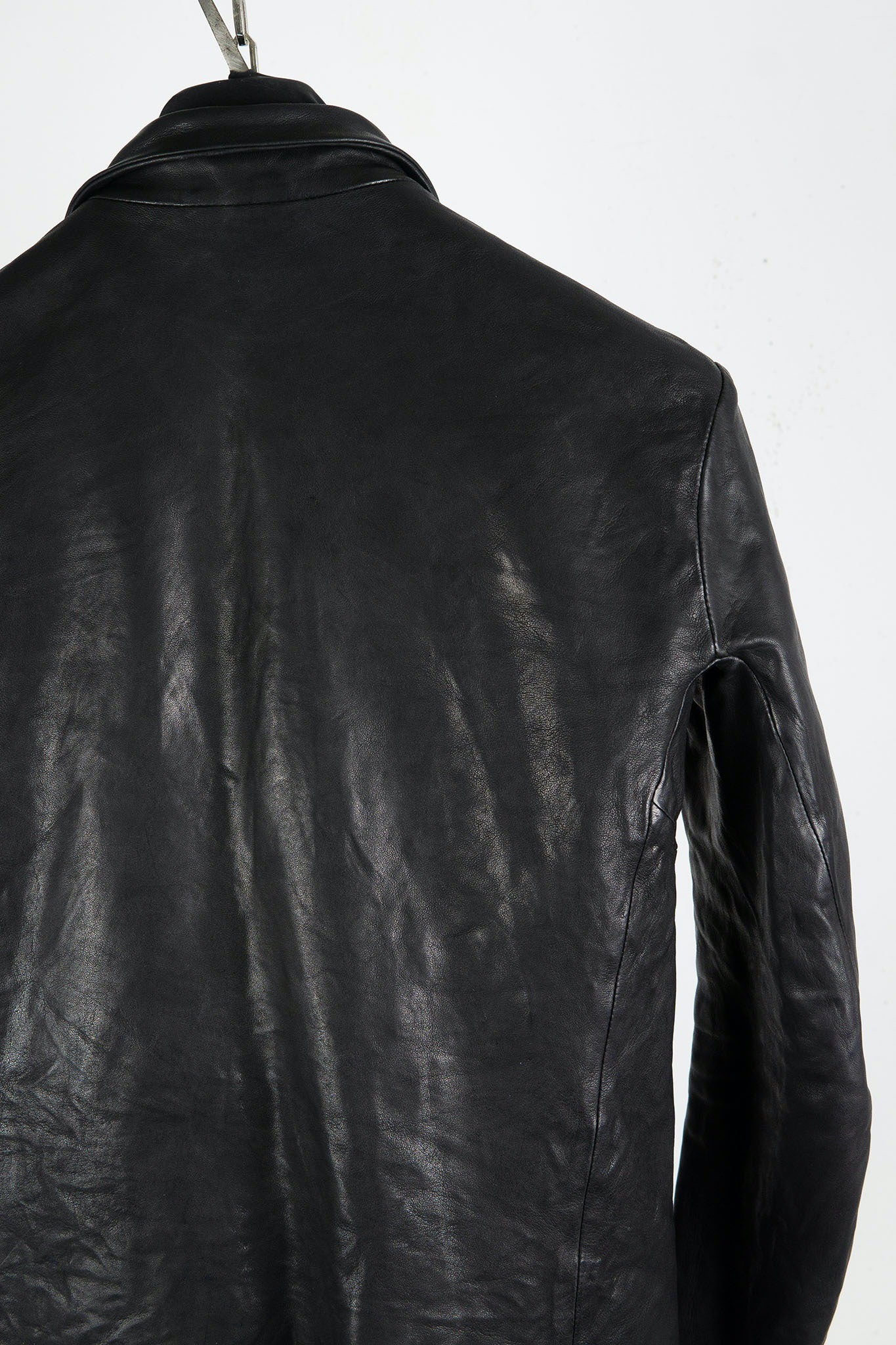 HEAVY WEIGHT SHEEP LEATHER SHIRT COLLAR BLOUSON LINED BD-3