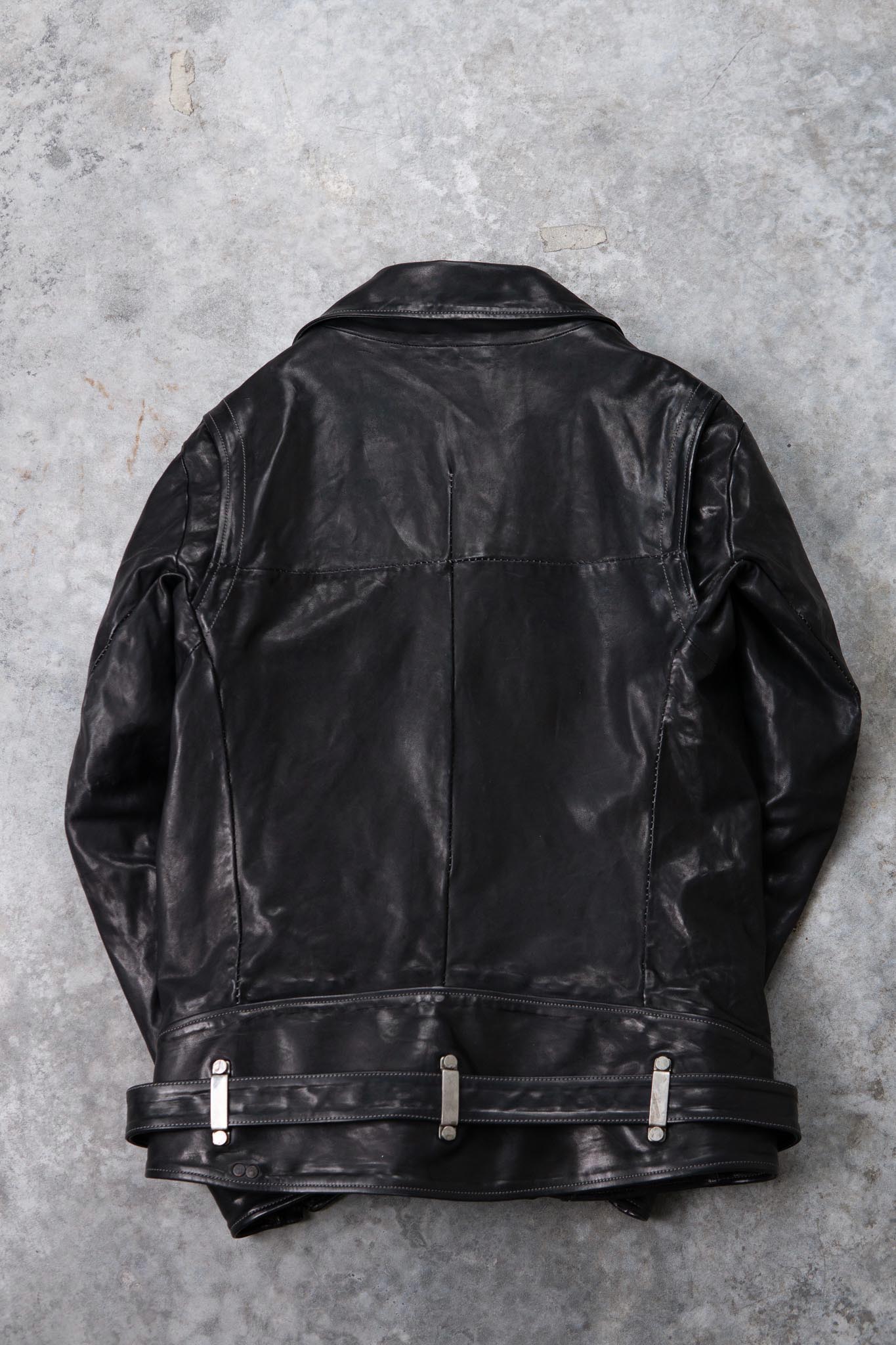 HORSE LEATHER DOUBLE BREAST MOTO LINED MB-5