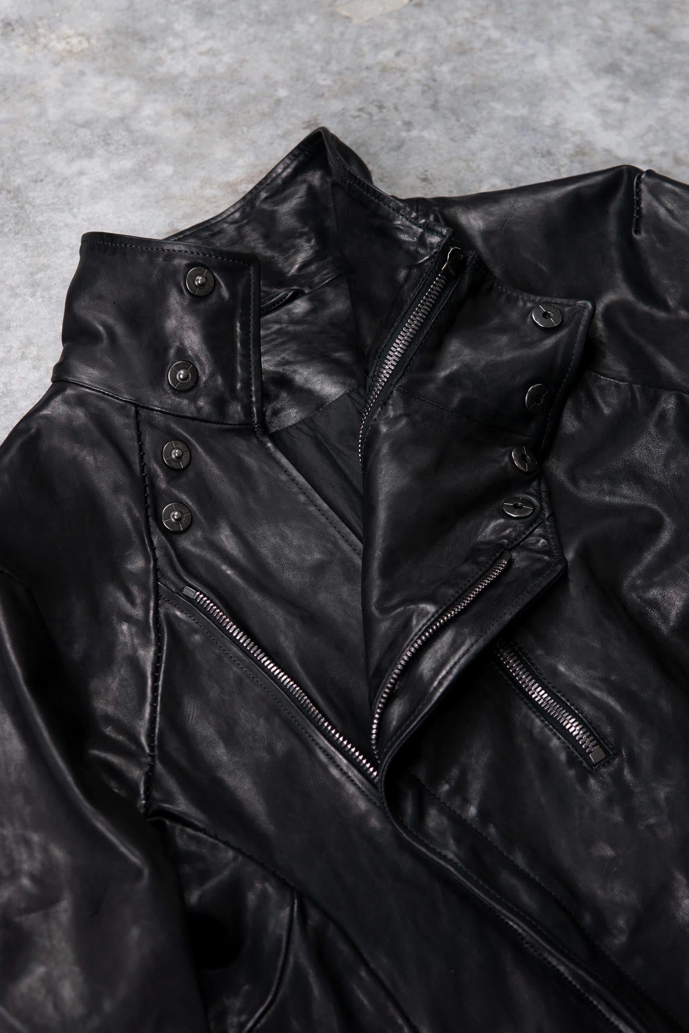 HORSE LEATHER HIGH COLOR W/BREAST MOTO LINED JBM-2