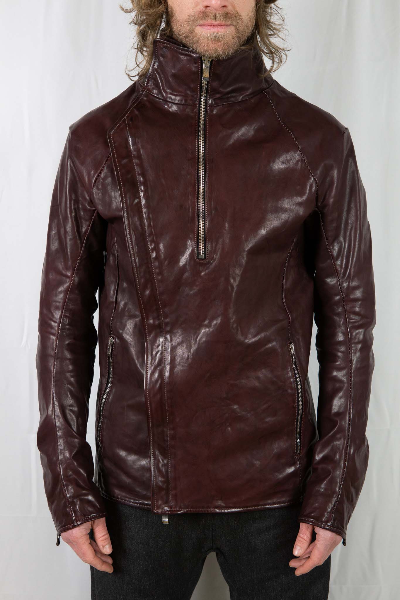 HORSE LEATHER HIGH COLOR W/BREAST MOTO LINED JBM-2