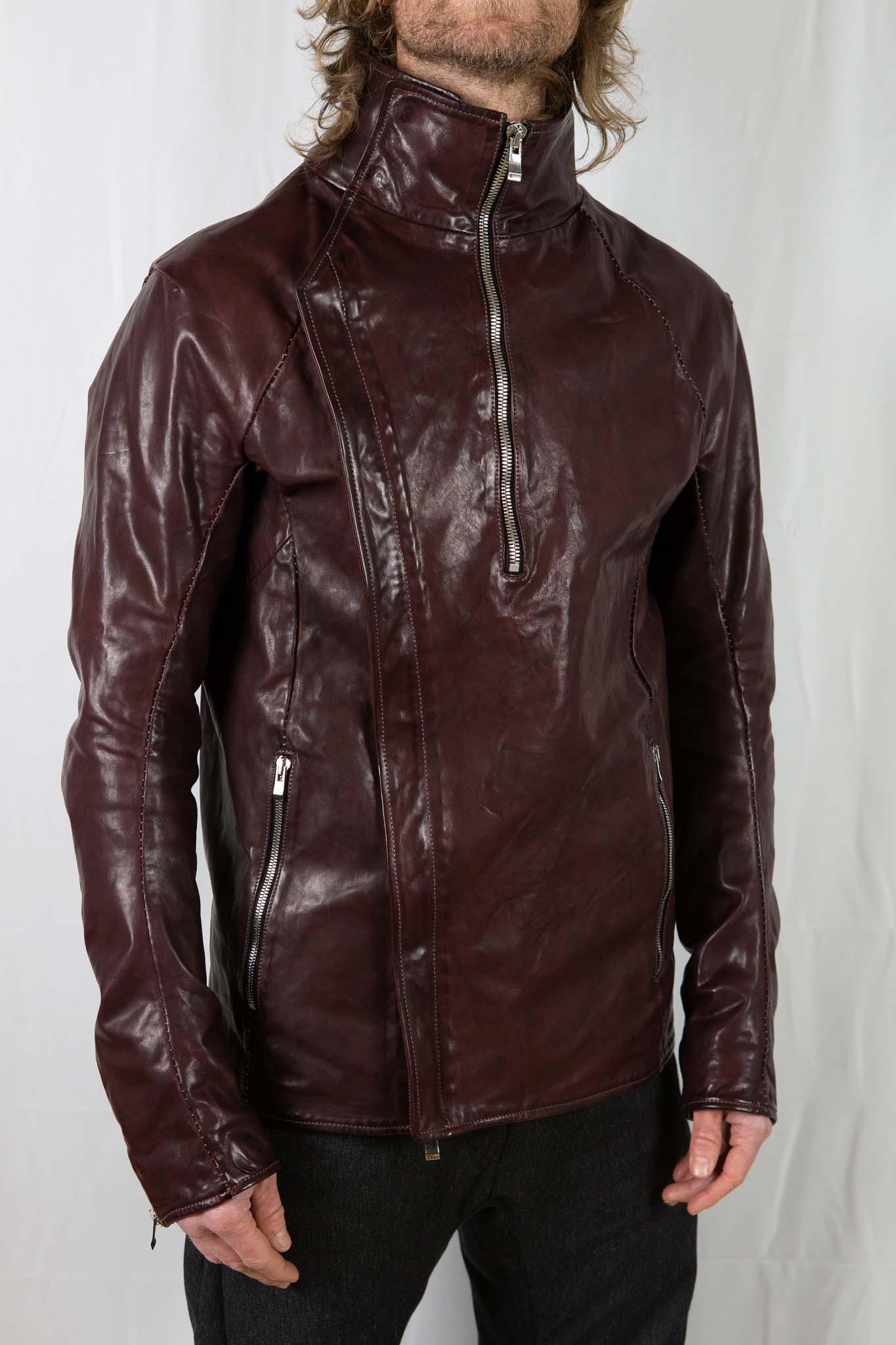 HORSE LEATHER HIGH COLOR W/BREAST MOTO LINED JBM-2