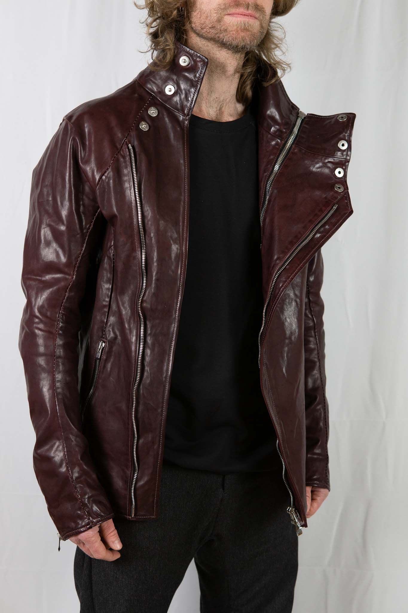 HORSE LEATHER HIGH COLOR W/BREAST MOTO LINED JBM-2